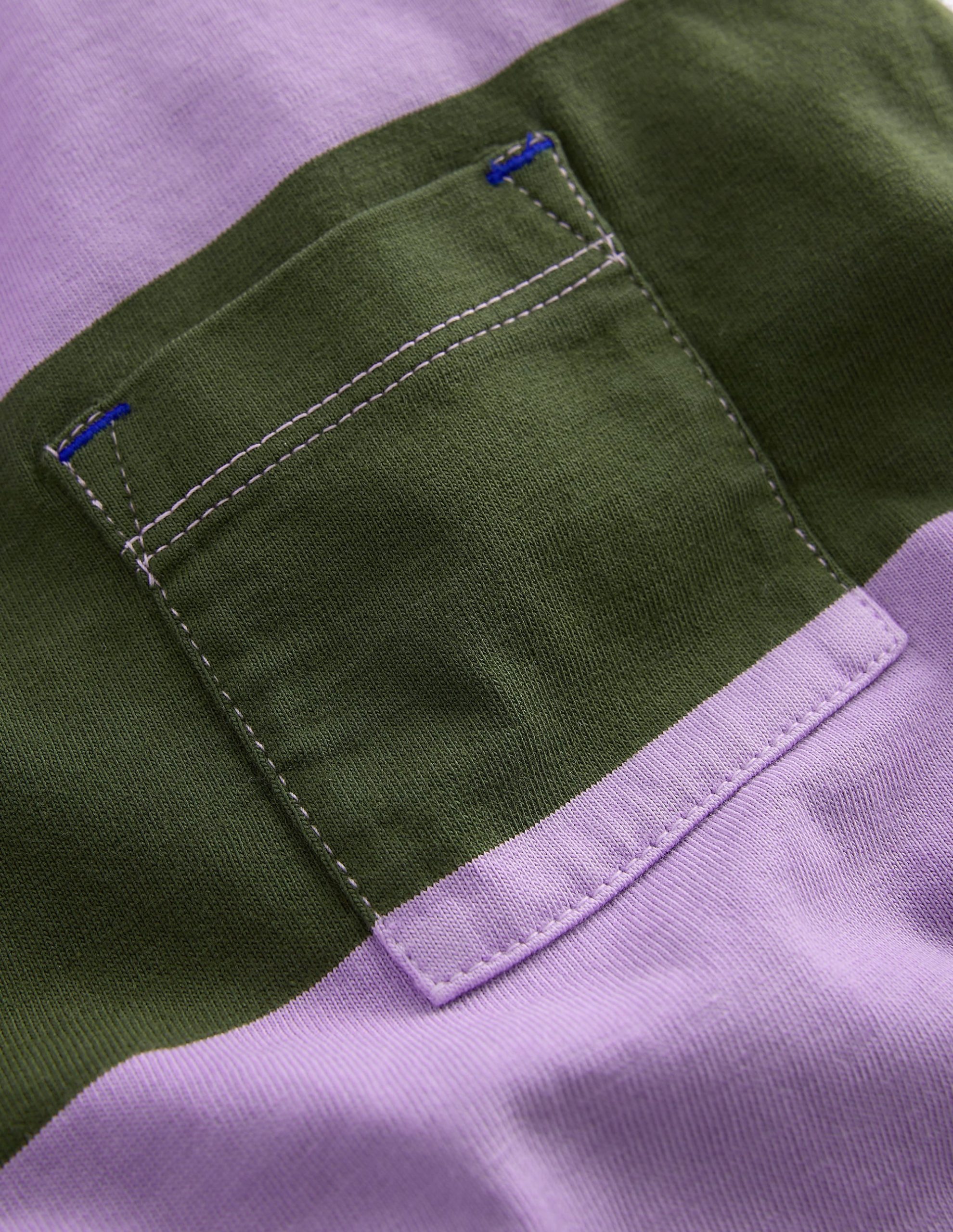 Long Sleeve Garment Dye Tee-Brunswick Green/Floral Purple - Image 4