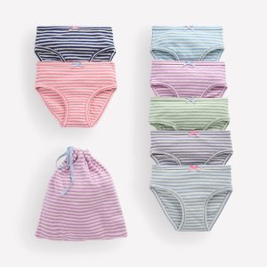 7-pack Pointelle Underwear-Multi Stripes