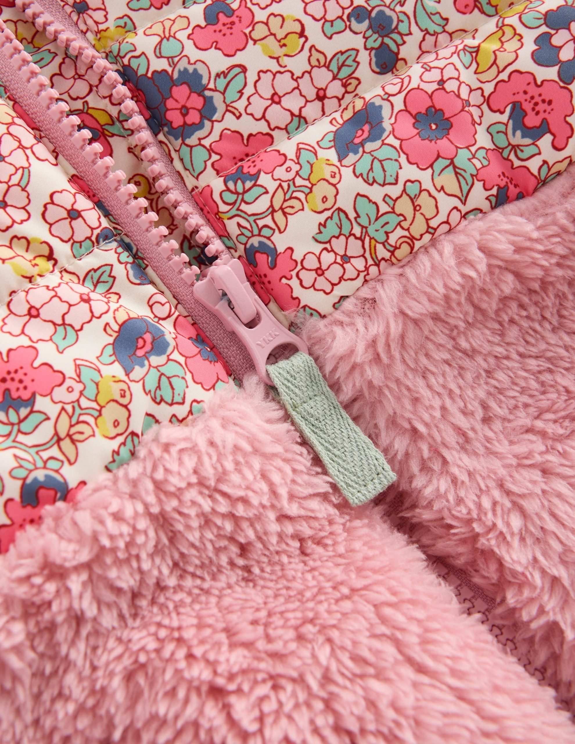 Mixed Borg Jacket-Multi Ditsy Floral - Image 3
