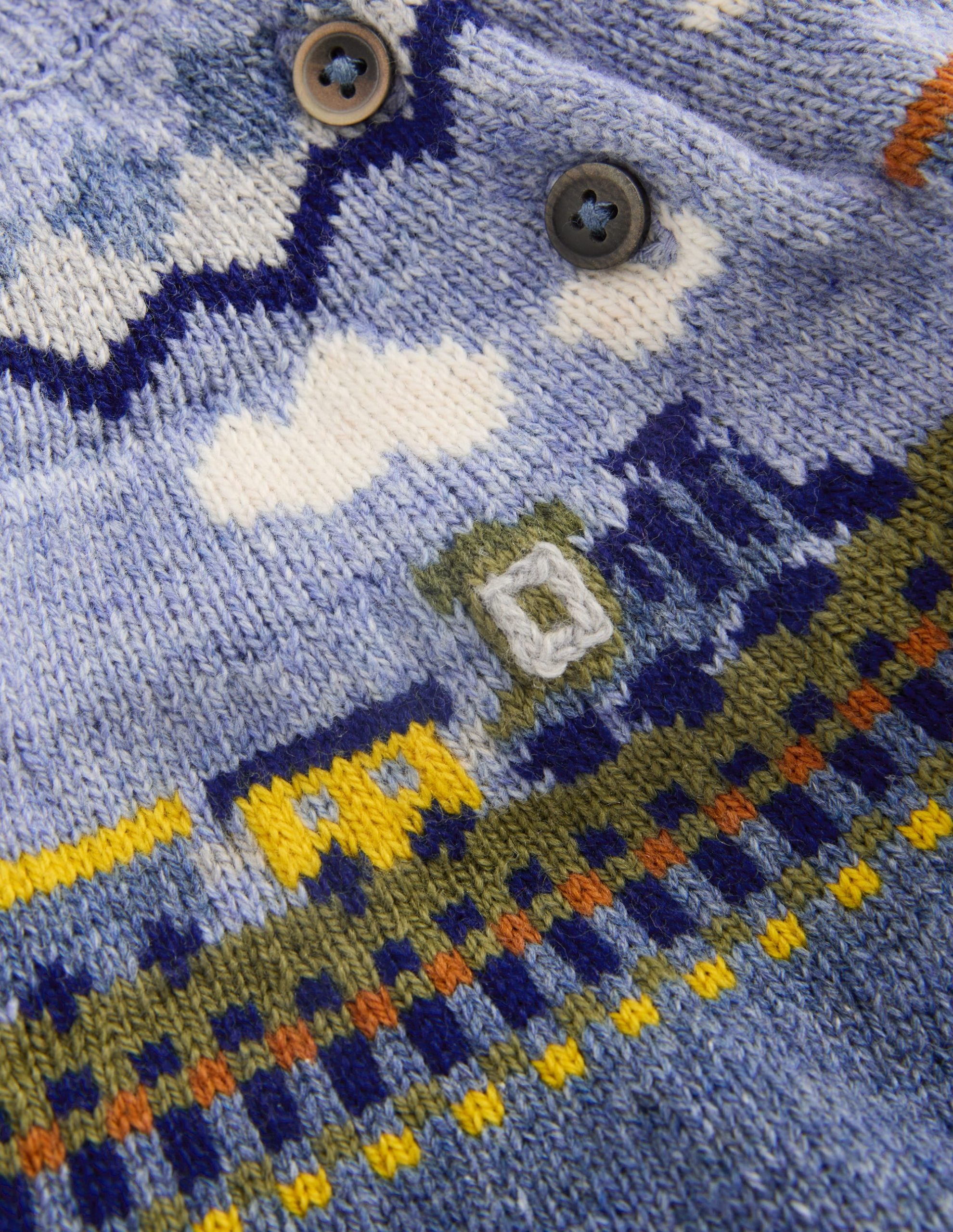 Fair isle Sweater-Glacier Blue Marl Train - Image 3