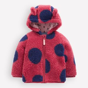 Novelty Cosy Borg Jacket-Ladybird