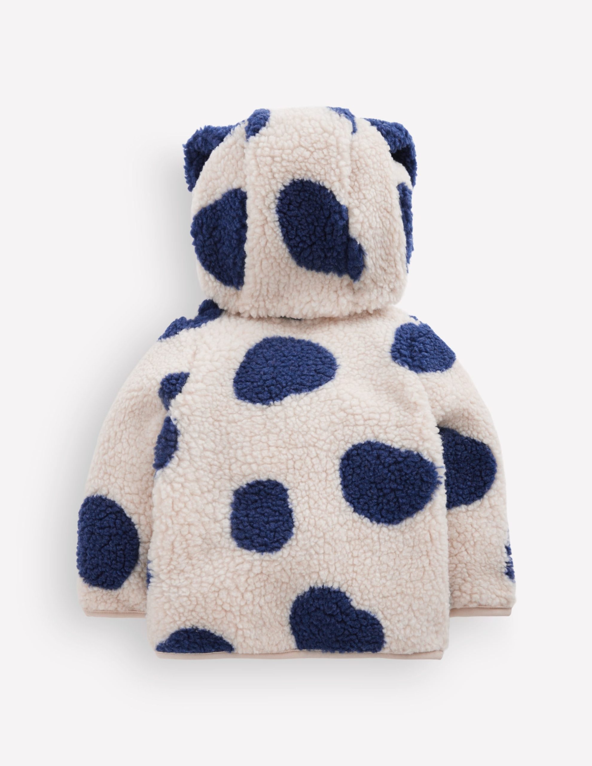 Novelty Cosy Borg Jacket-Navy & Ivory Dog - Image 2