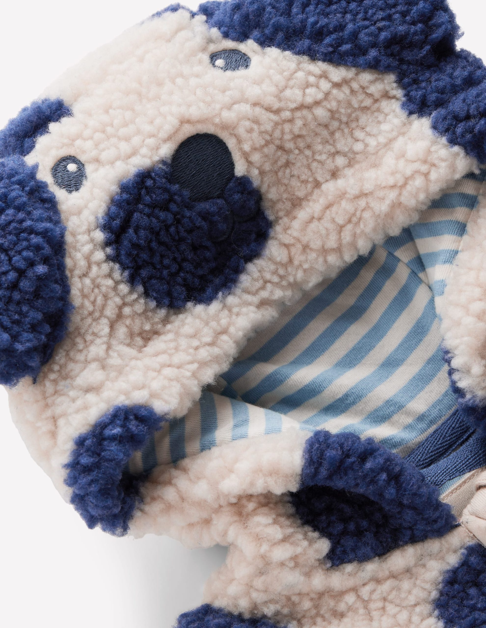 Novelty Cosy Borg Jacket-Navy & Ivory Dog - Image 3