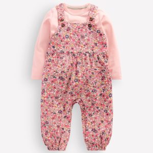Jersey Overalls Set-Multi Ditsy Floral