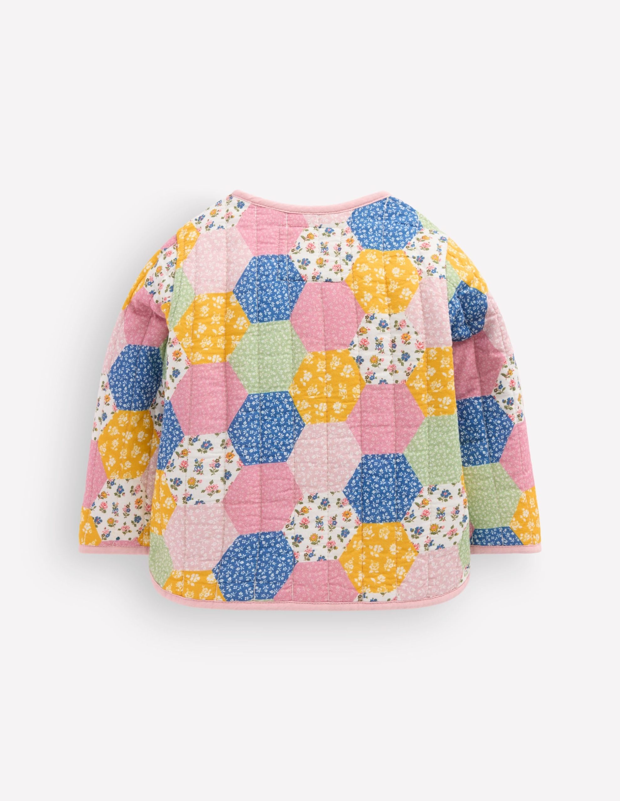 Quilted Jacket-Multi Patchwork Print - Image 2