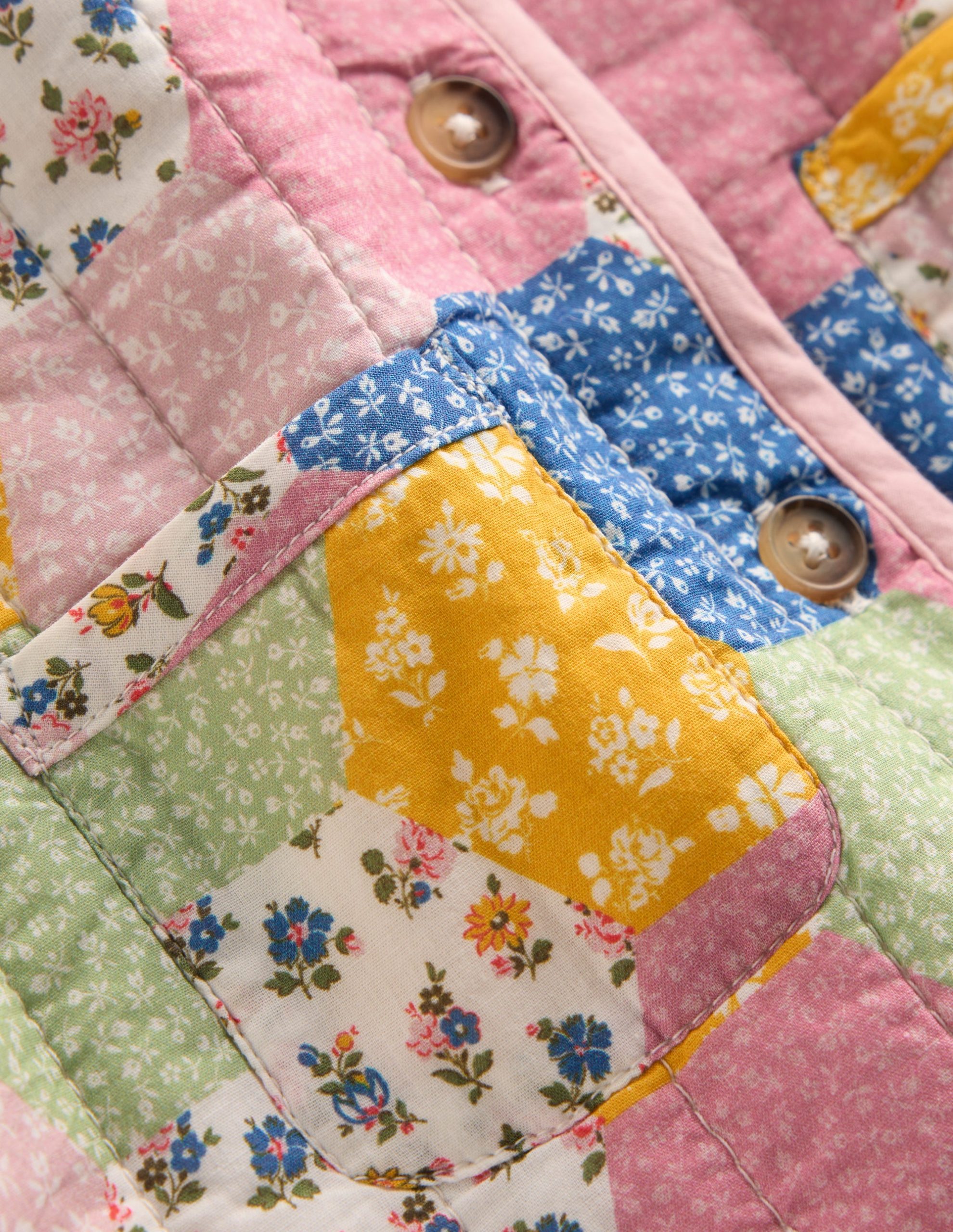 Quilted Jacket-Multi Patchwork Print - Image 3