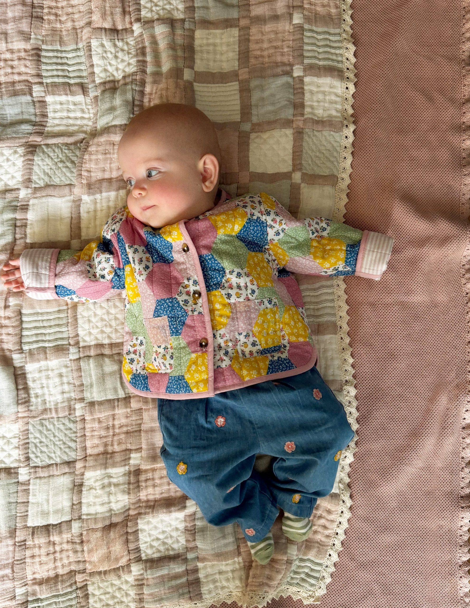 Quilted Jacket-Multi Patchwork Print - Image 5
