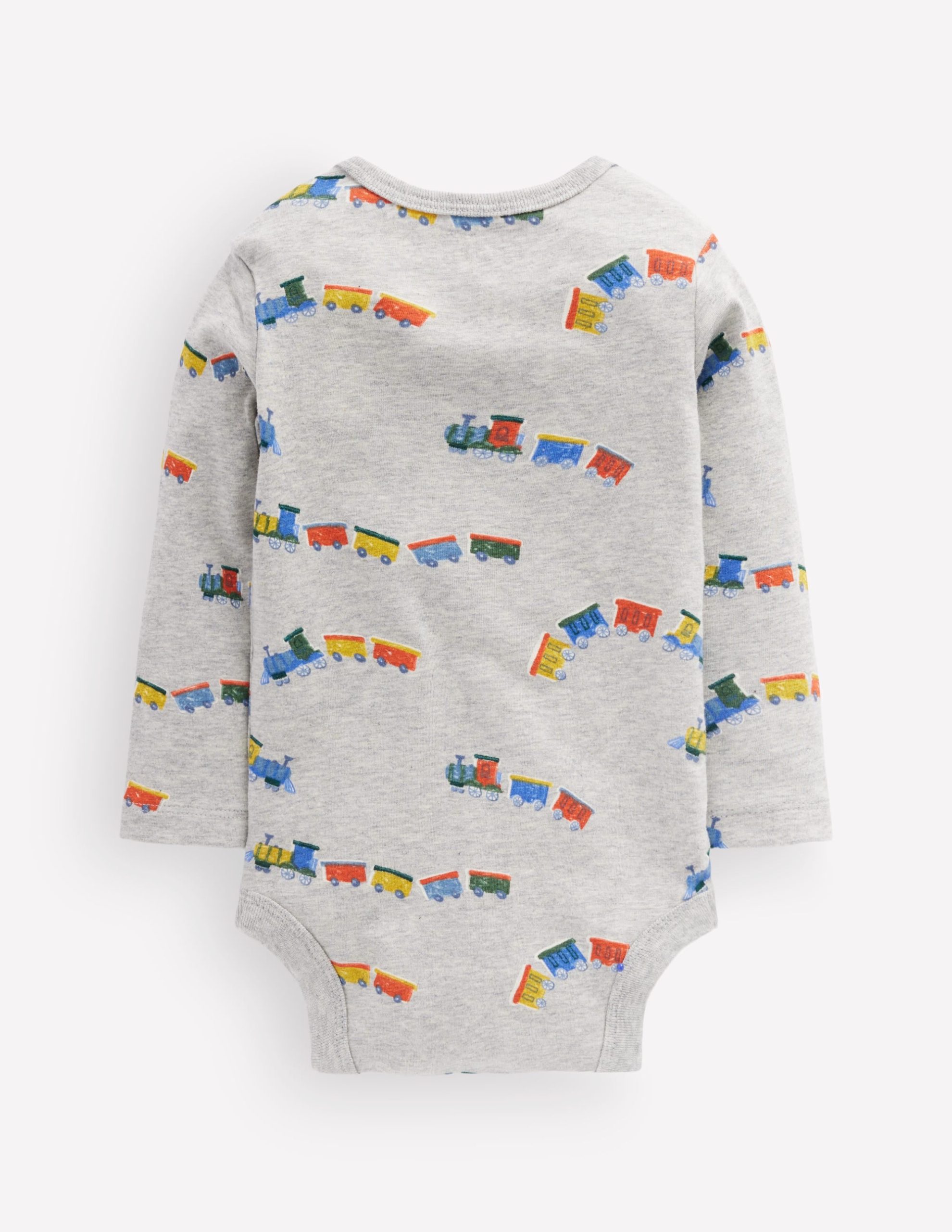 3-pack Cotton Bodies-Grey Marl Trains - Image 2