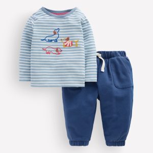 Appliqué Jersey Play Set-Blue Puppy