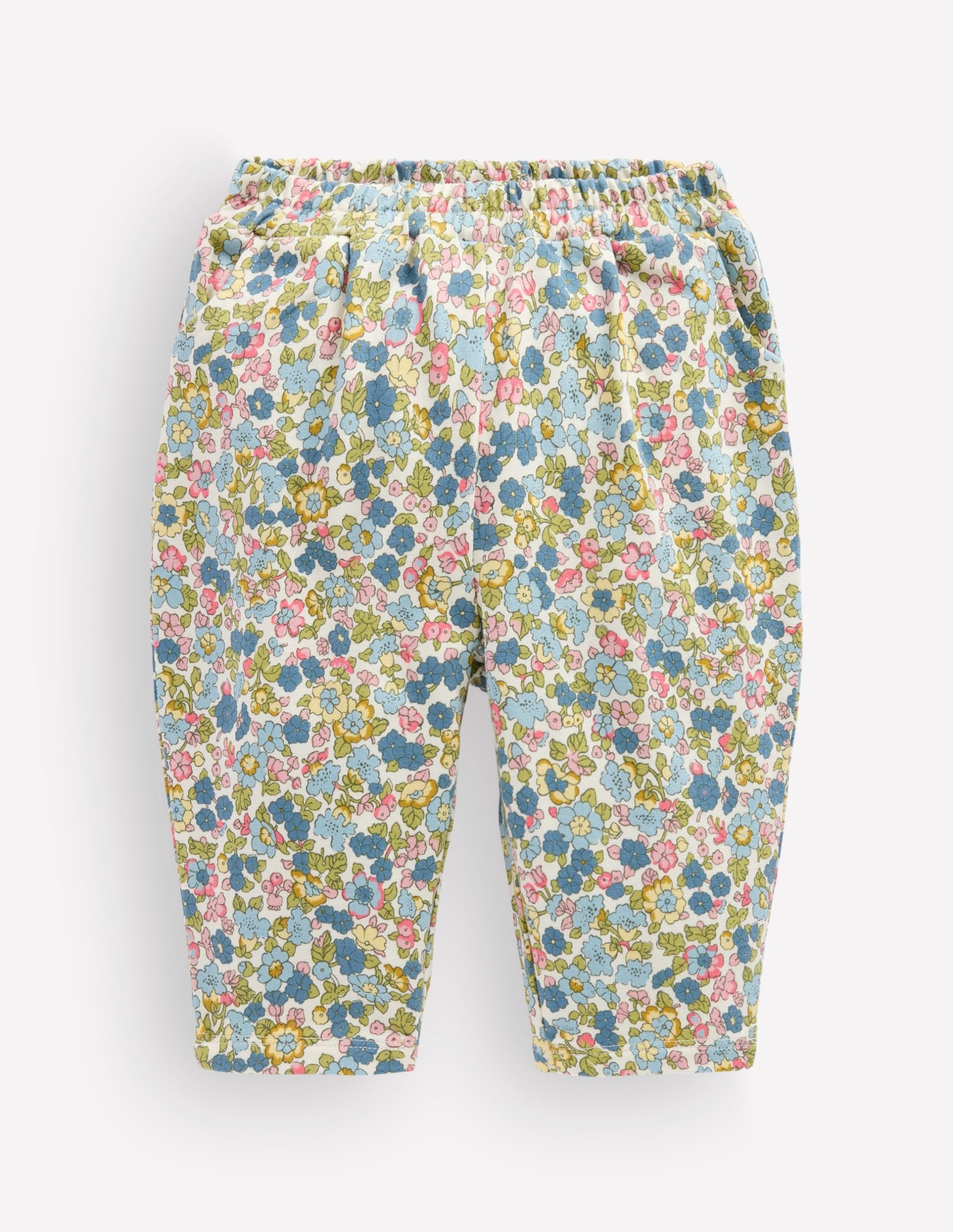 Jersey Pull-on Pants-Blue Ditsy Floral