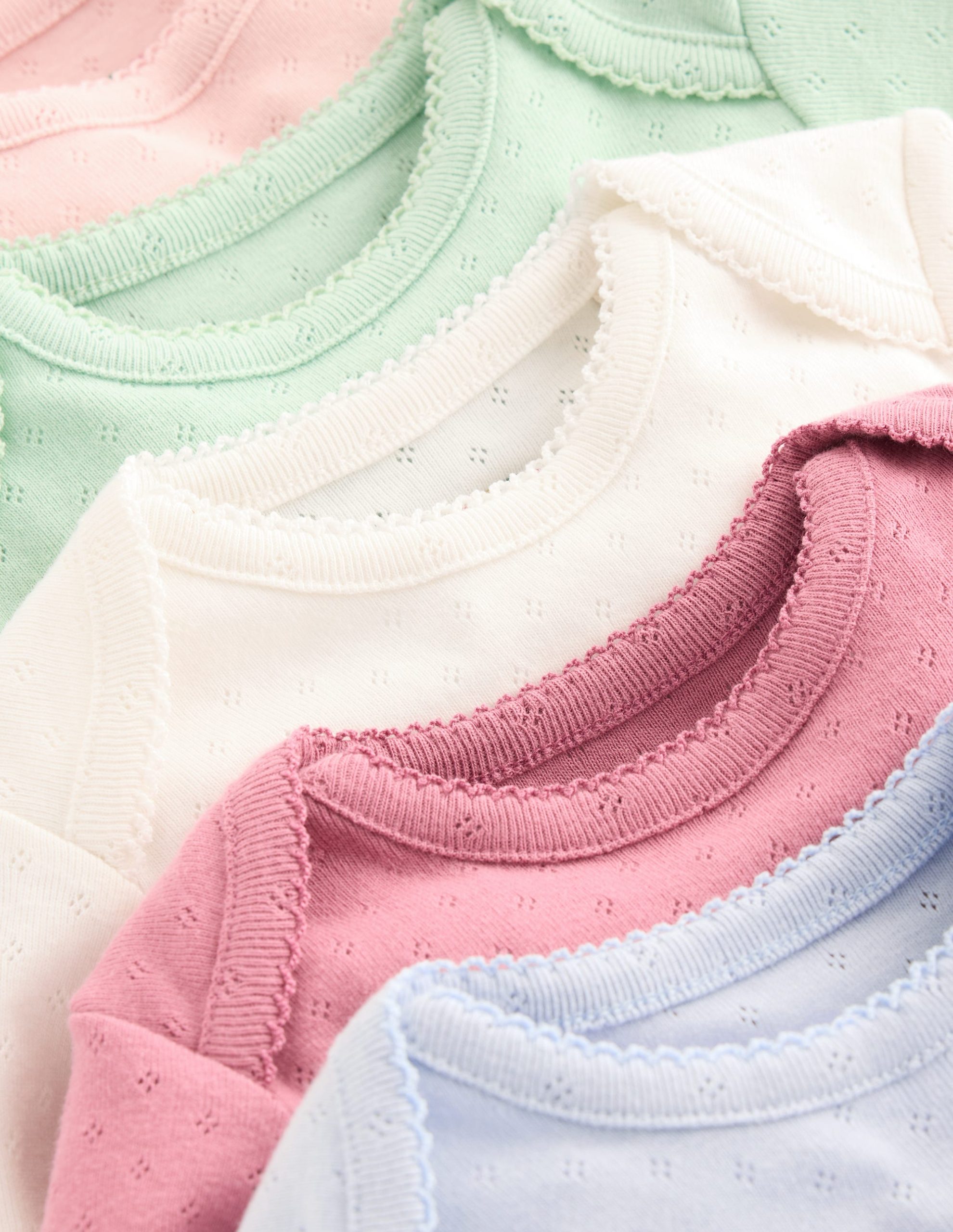 5 Pack Pointelle Bodies-Multi Rainbow - Image 2