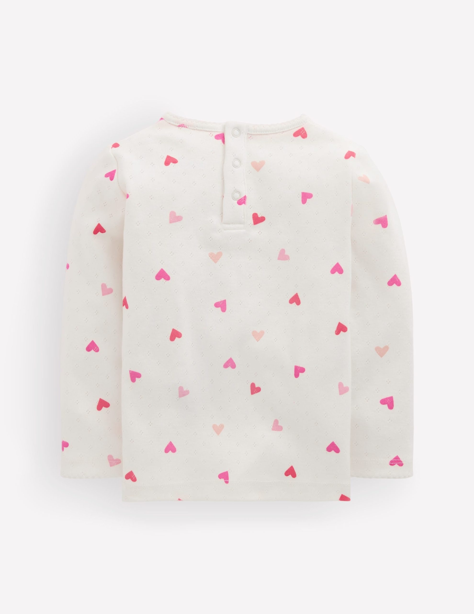 Cotton Pointelle Top-Heart - Image 2
