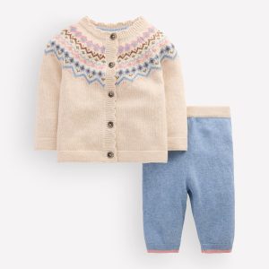 Fair Isle Knitted Play Set-Oatmeal Marl