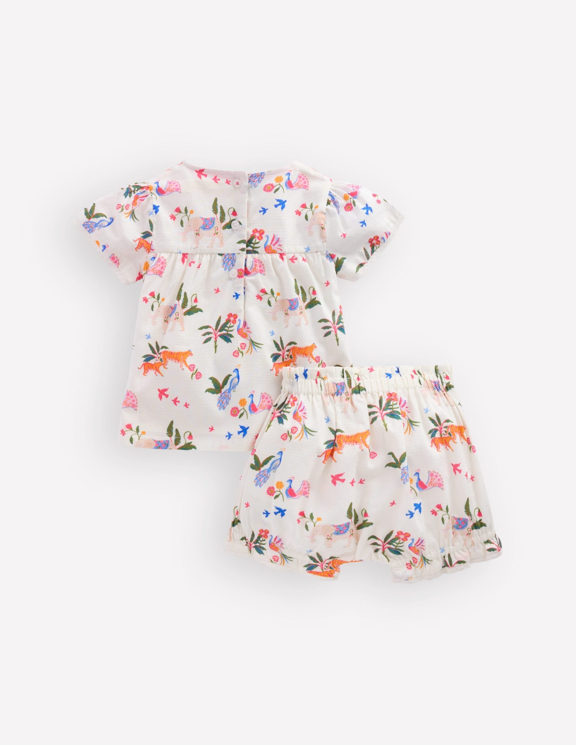 Woven Bloomers Play Set-Ivory Small Tropical Animals - Image 2