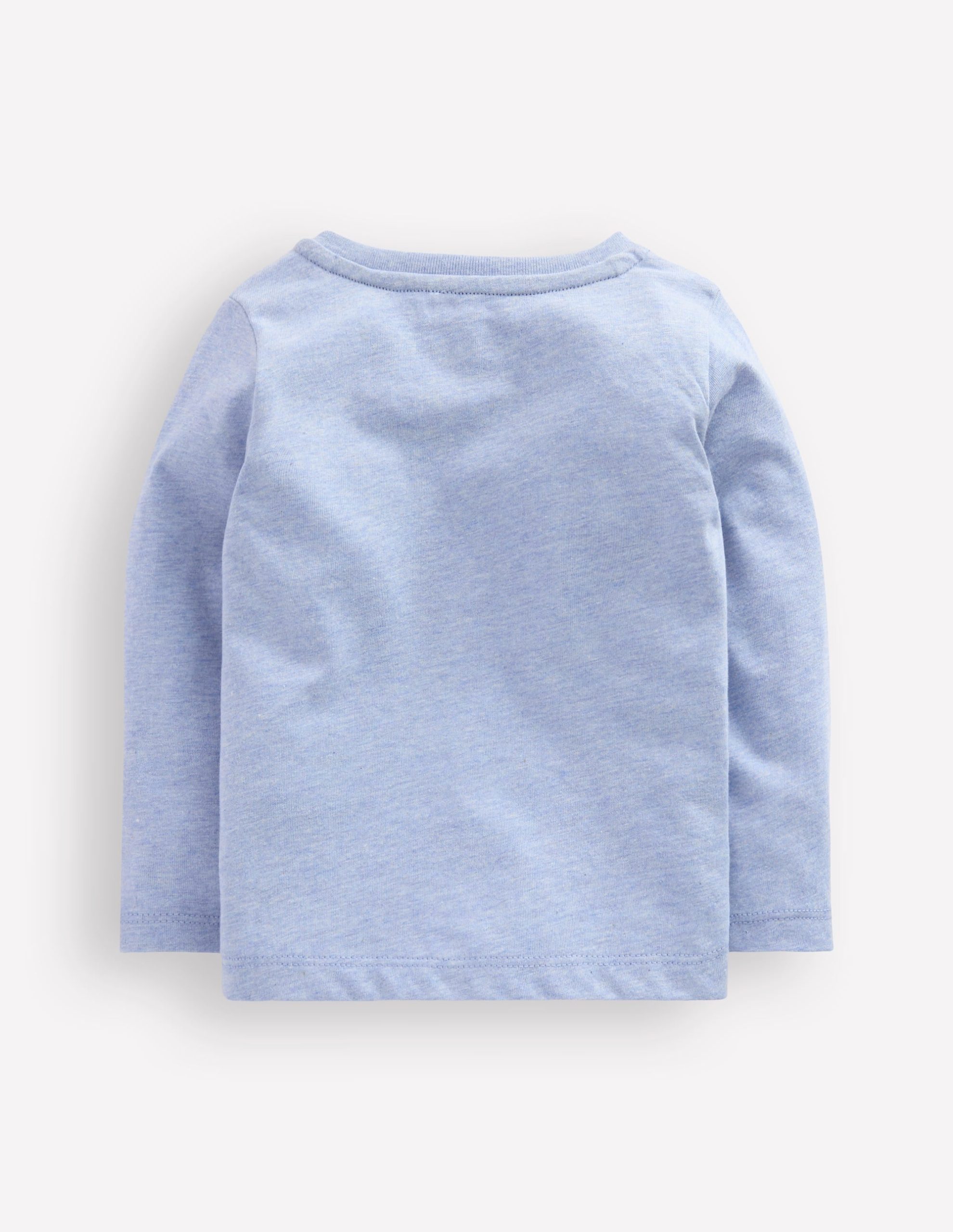 Long Sleeve Appliqué T-Shirt-Light Blue Dippy Egg - Image 2