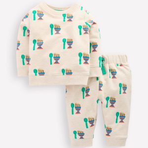 Sweatshirt Play Set-Oatmeal Marl Dippy Egg
