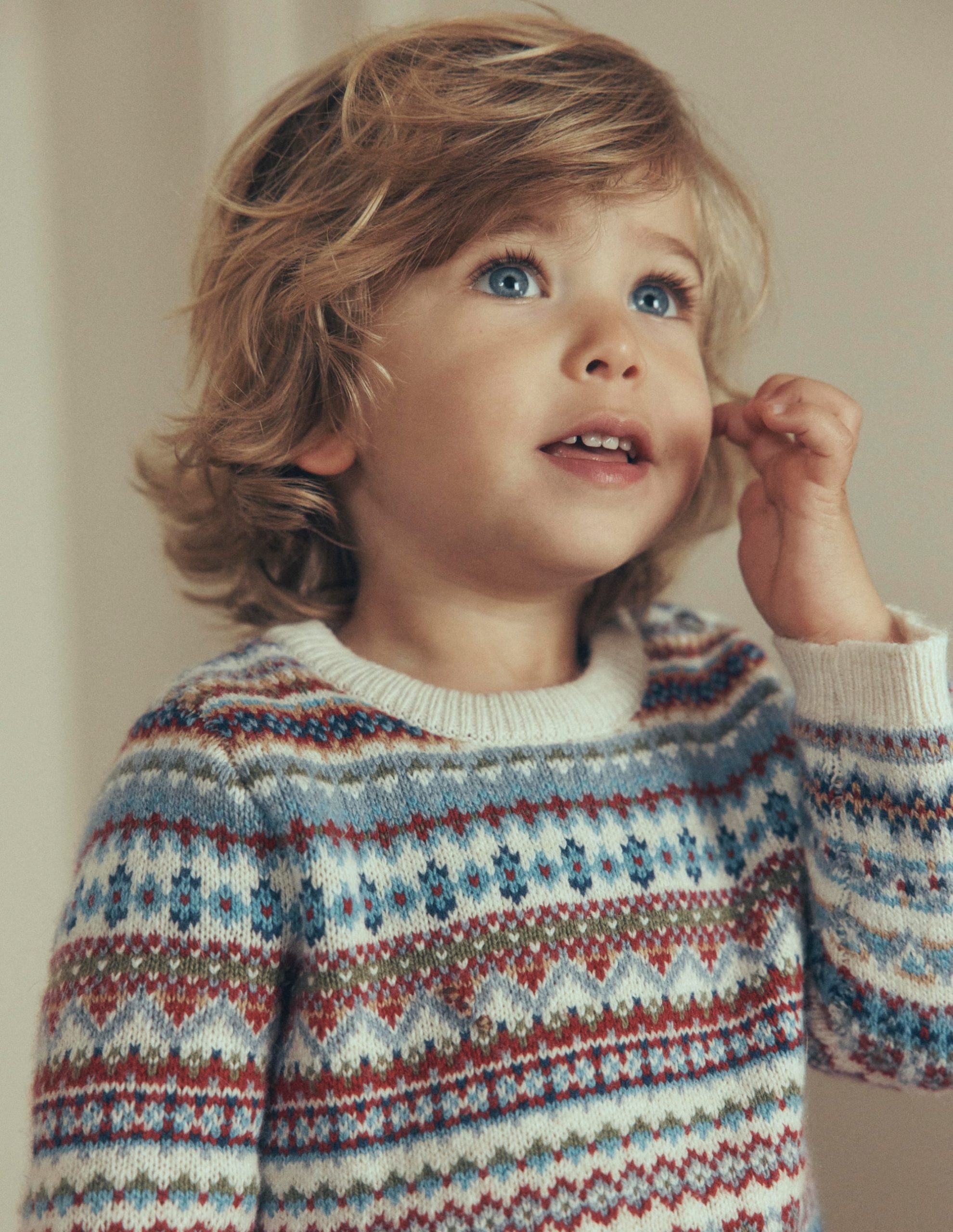 Fair isle Sweater-Multi Soft Fair Isle