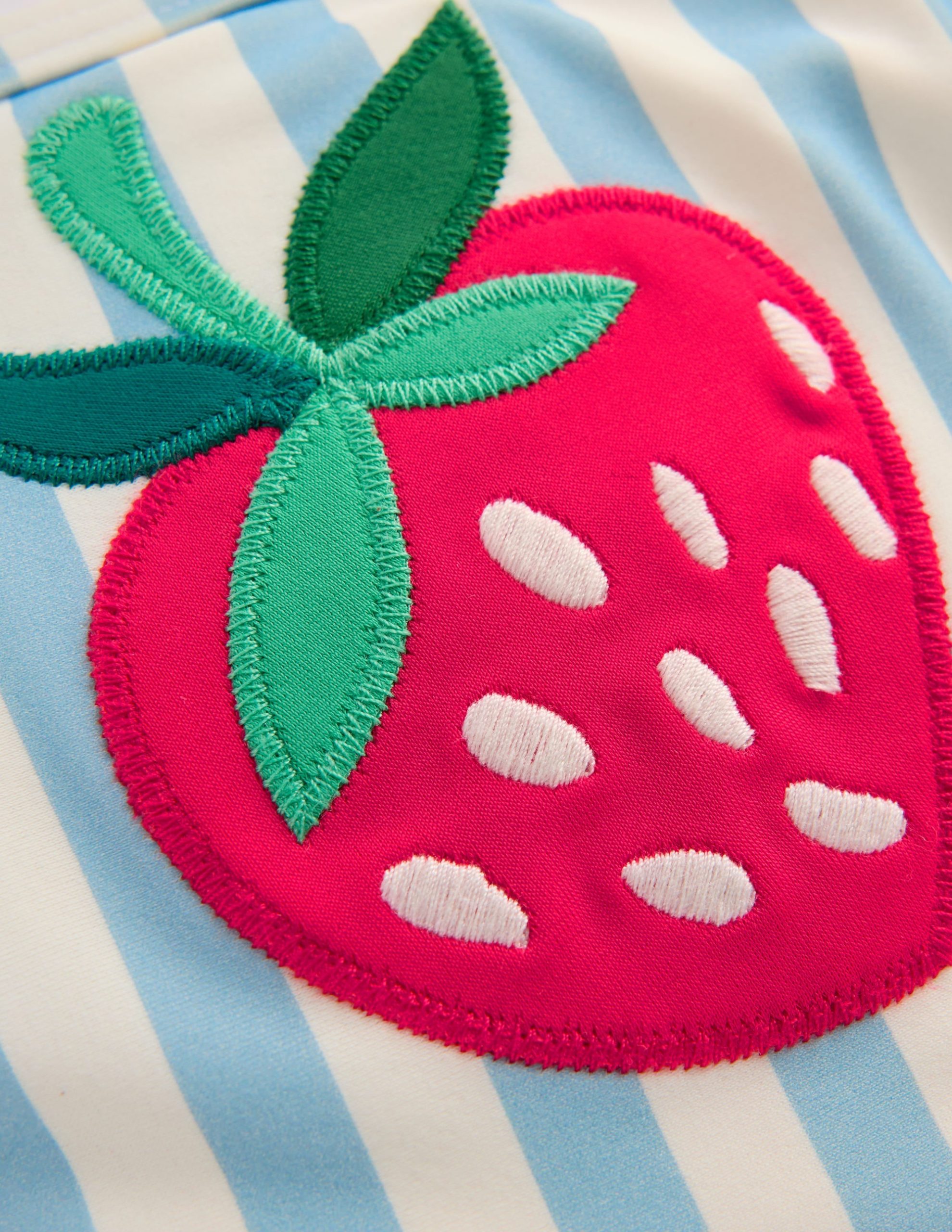 Logo Rash Vest Set-Blue Strawberry Patch - Image 3