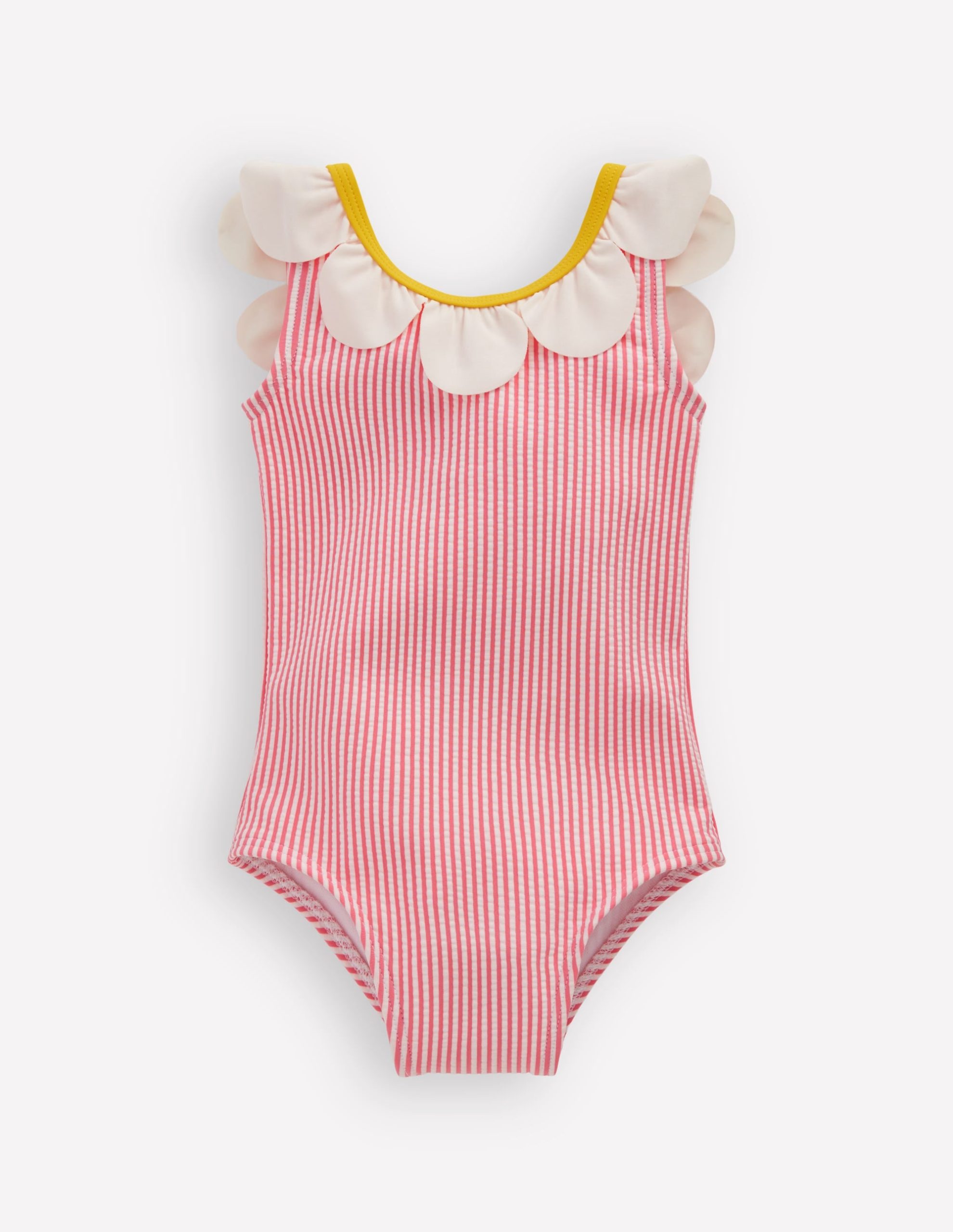 Novelty Swimsuit-Salmon Pink Flower