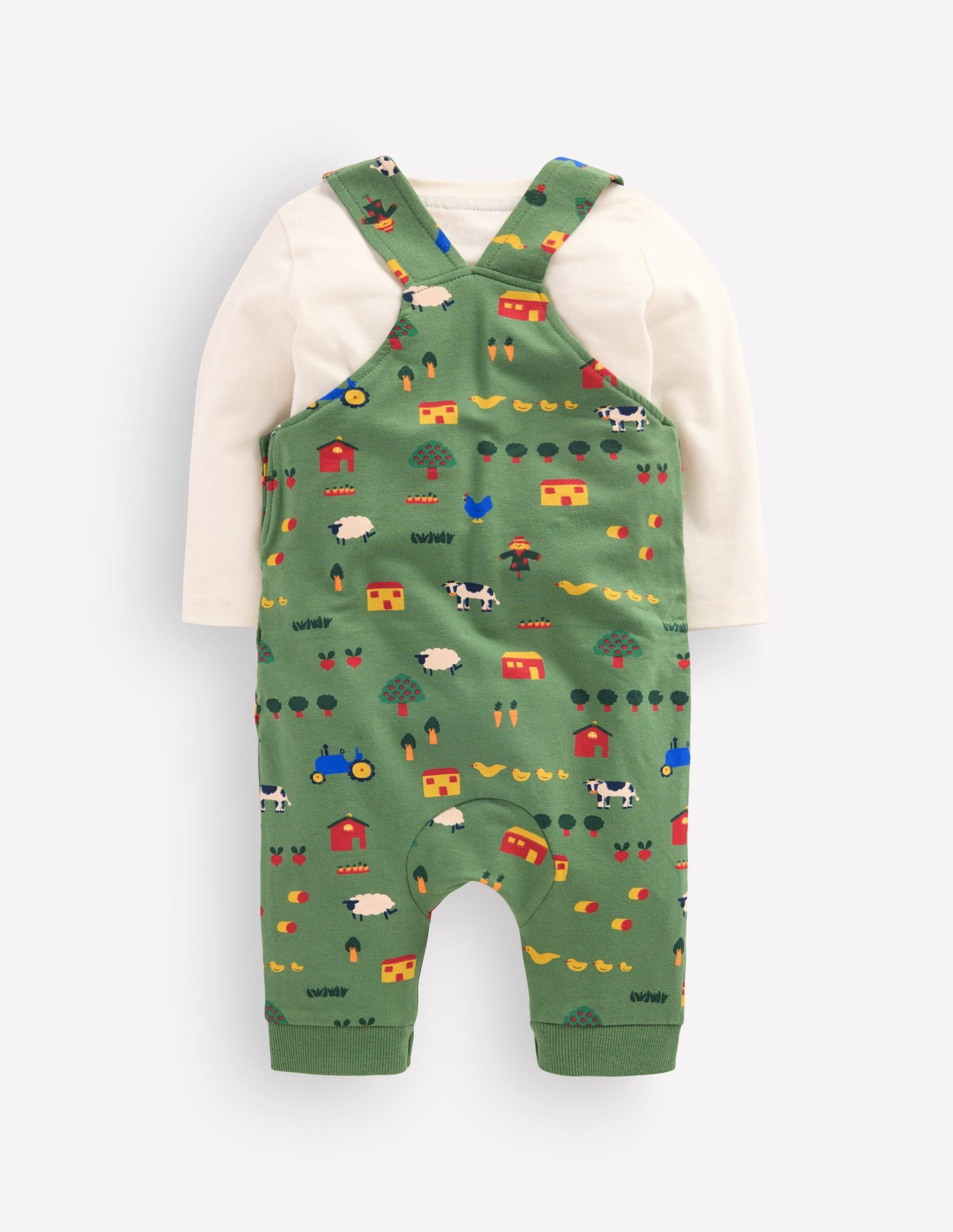 Jersey Overalls Set-Green Farm - Image 2