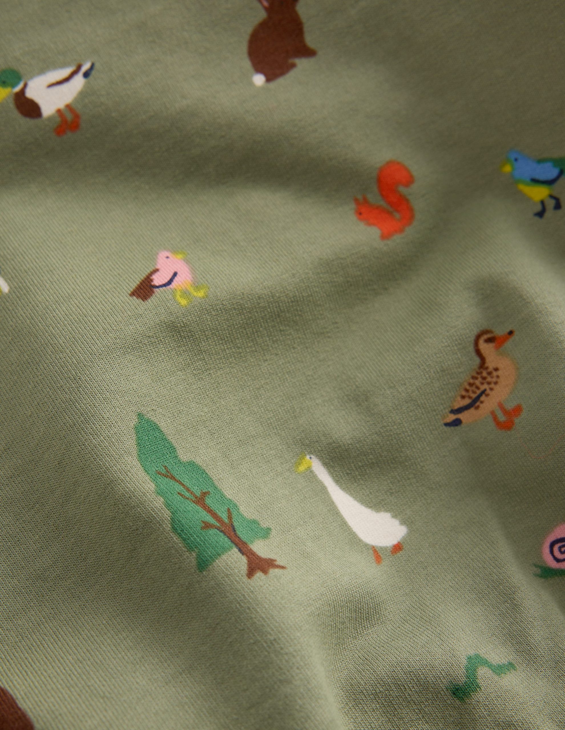 Sweatshirt Play Set-Green Woodland Animals - Image 3