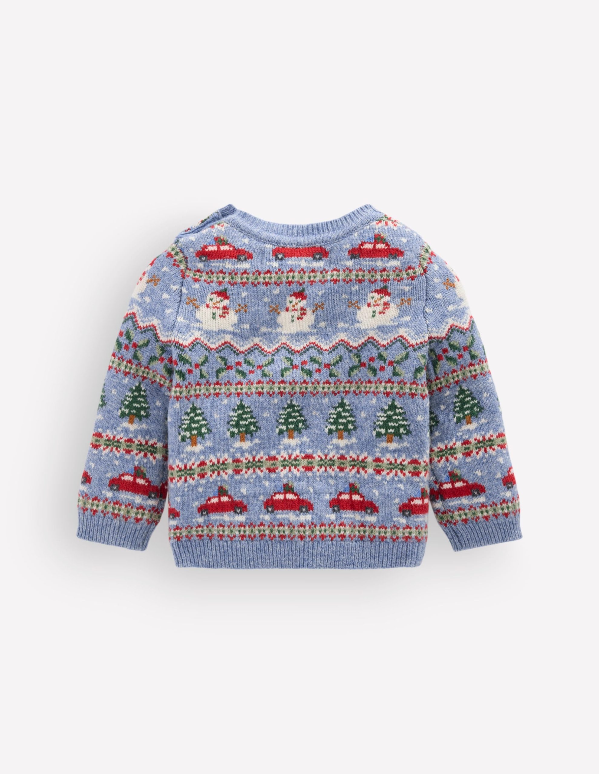 Fair isle Sweater-Glacier Blue Festive Fair Isle - Image 2