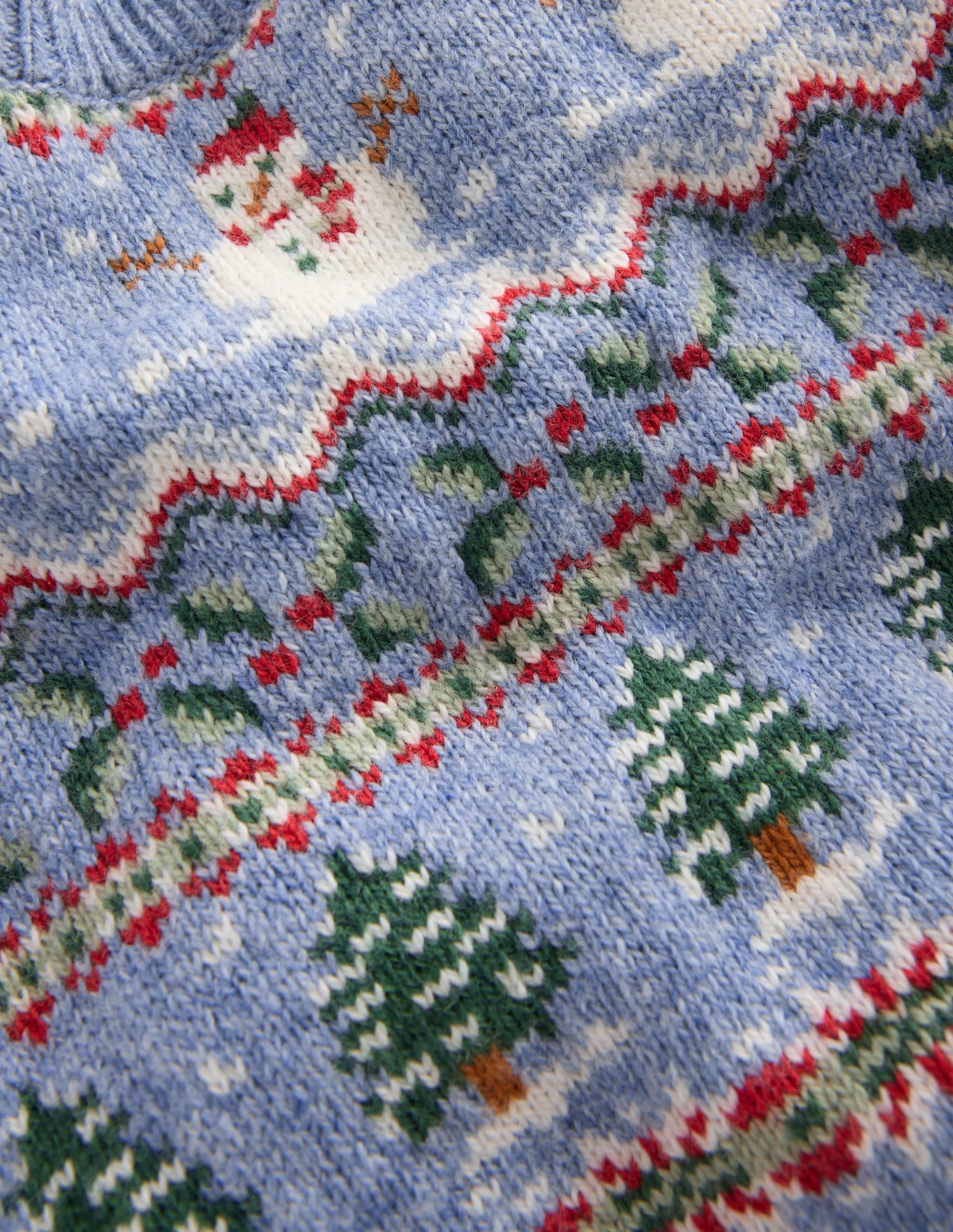 Fair isle Sweater-Glacier Blue Festive Fair Isle - Image 3