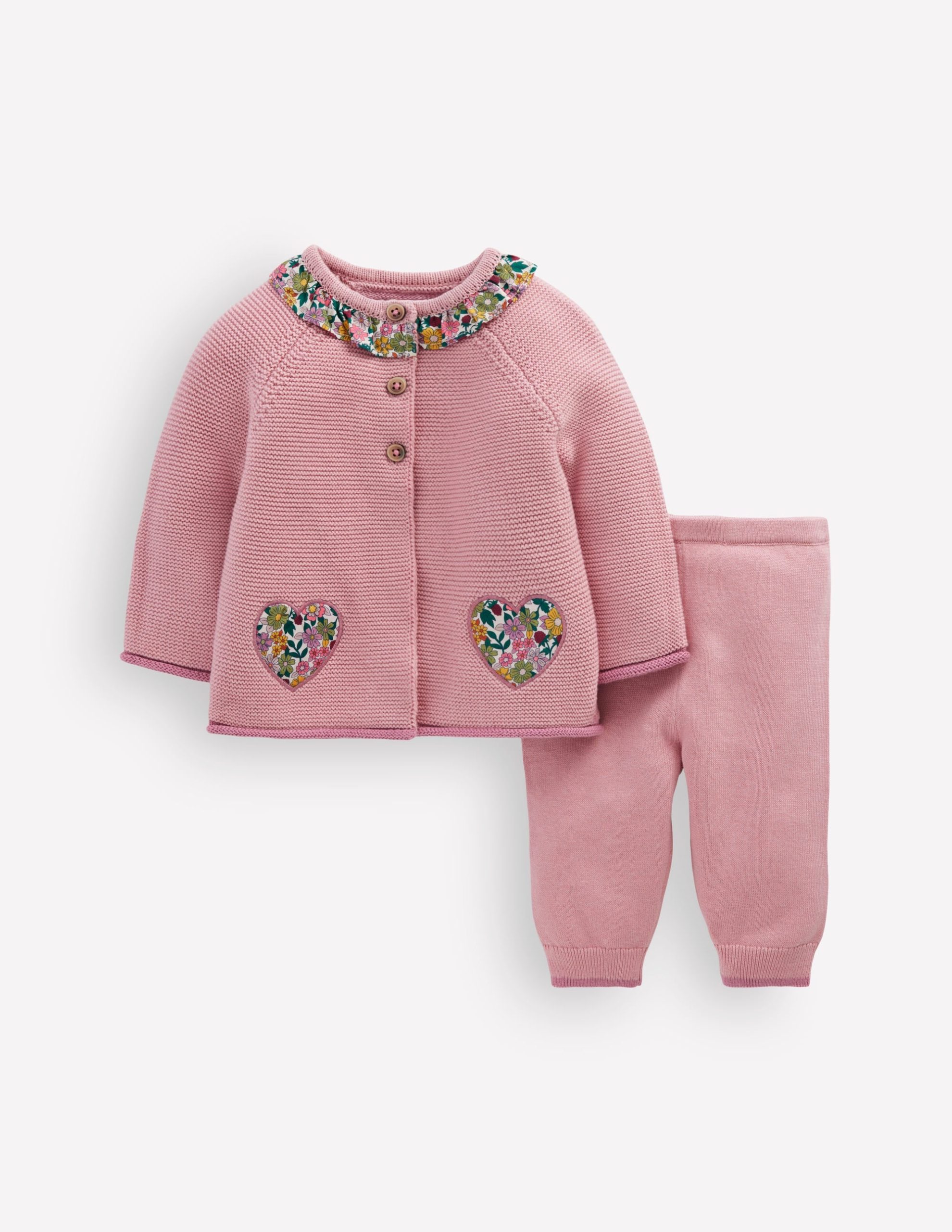 Pretty Knitted Play Set-Vintage Pink Marl