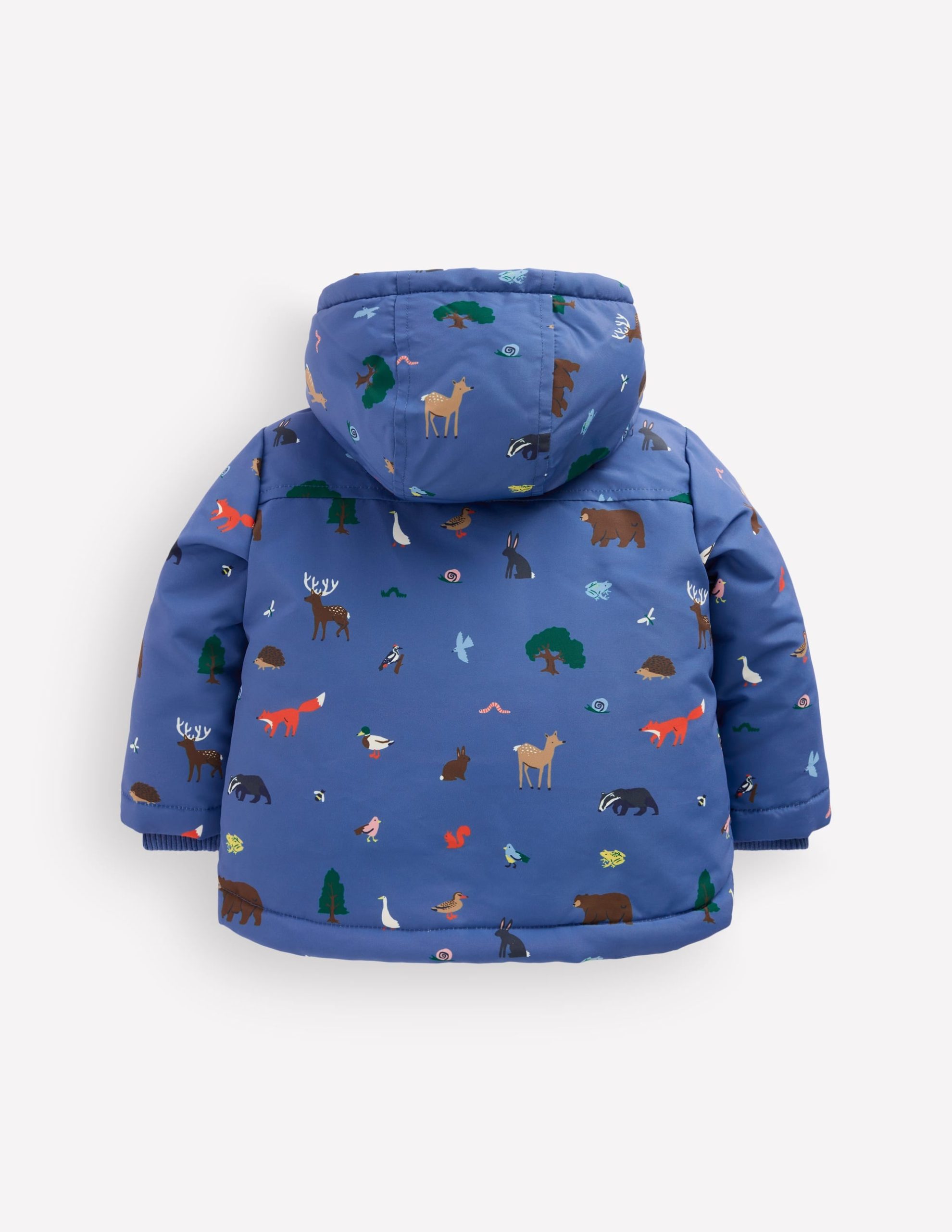 3-in-1 Shower Resistant Coat-Bluejay Woodland Animals - Image 2