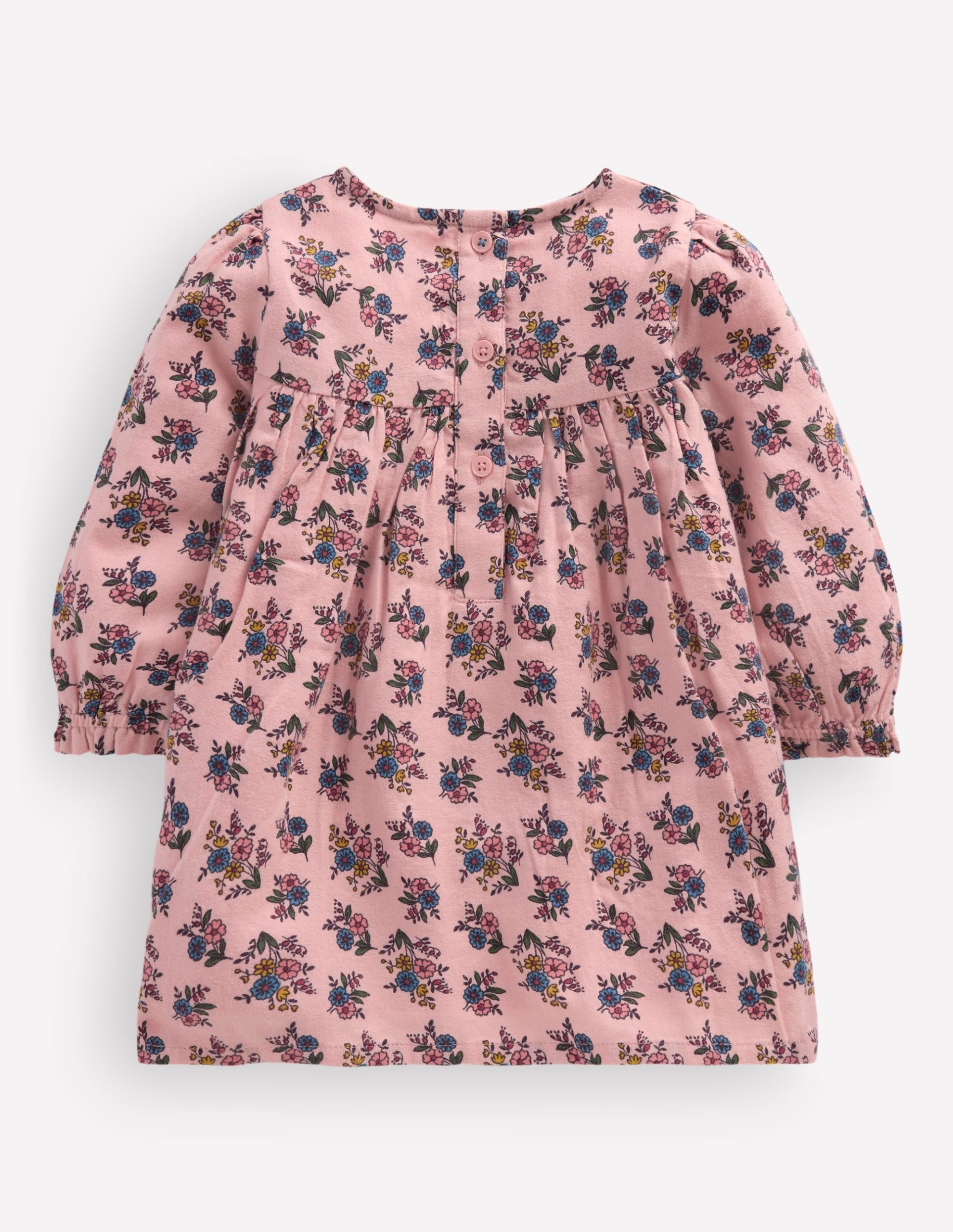 Smocked Occasion Dress-Pink Sprouting Garden - Image 3