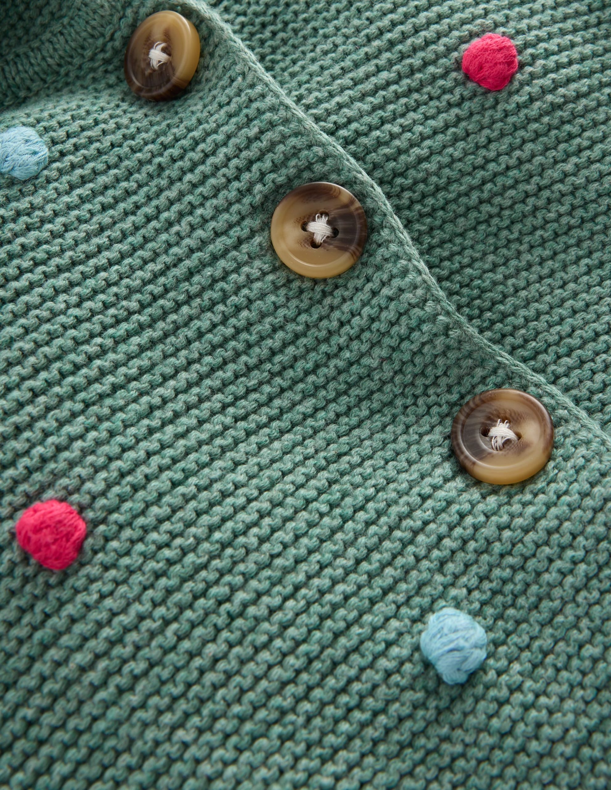 Novelty Cotton Knitted Jacket-Green Christmas Tree - Image 3