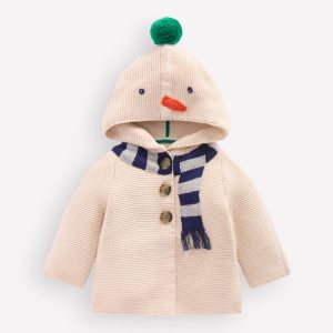 Novelty Cotton Knitted Jacket-Snowman