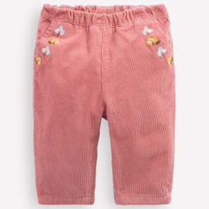 Cotton Cord Pants-Pink