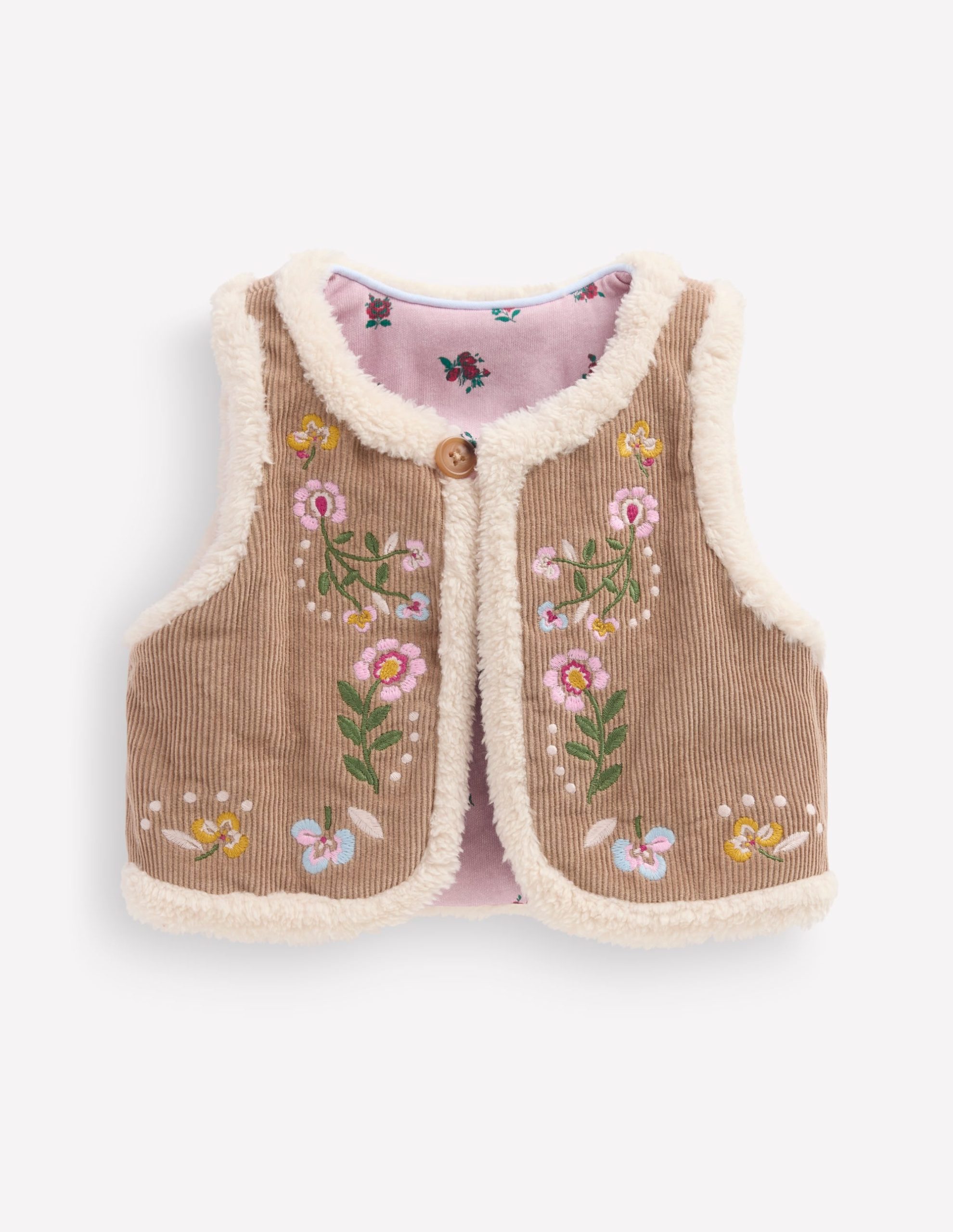 Embroidered Borg Vest-Neutral Embroidery - Image 6