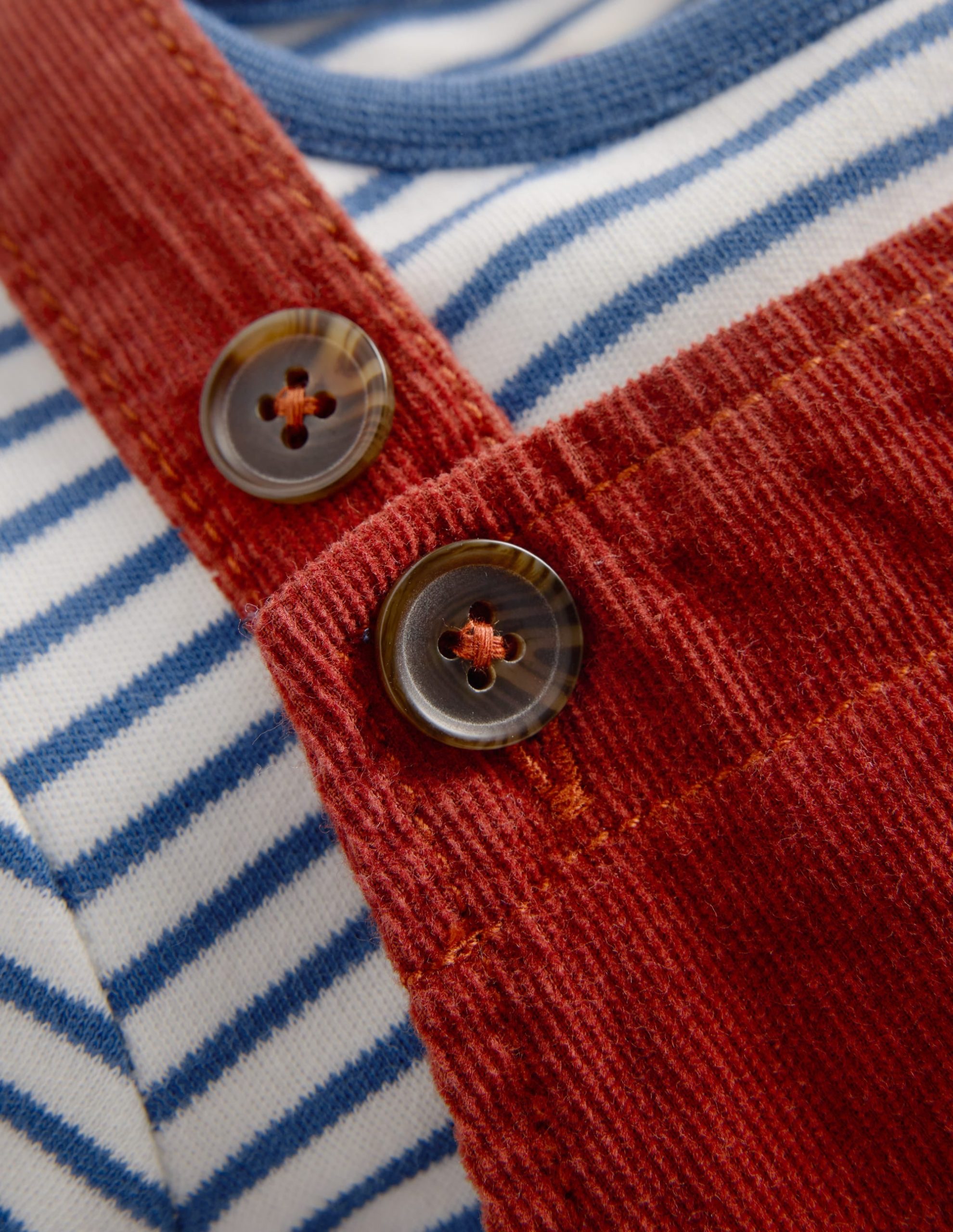 Woven Overalls Set-Brick Red Tractors - Image 3
