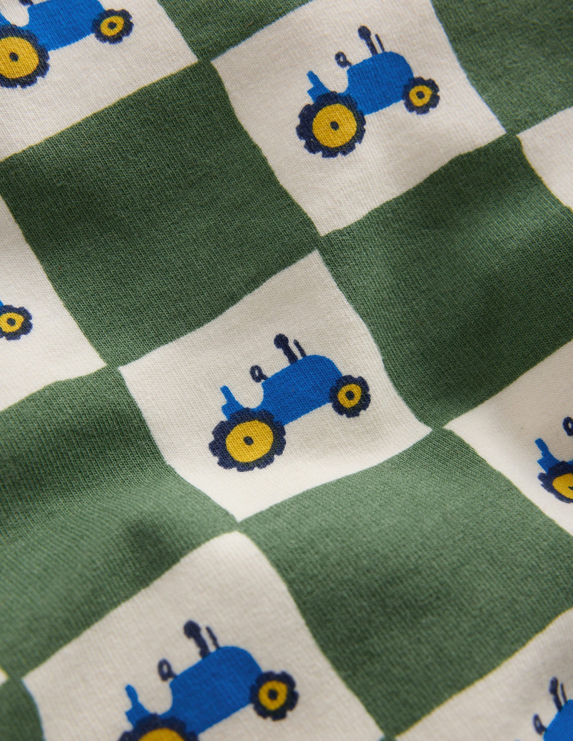 Sweatshirt & Legging Set-Green Check Tractors - Image 4