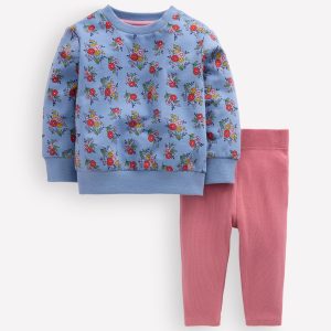 Sweatshirt & Legging Set-Blue Sprouting Garden