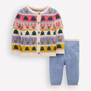 Fair Isle Knitted Play Set-Multi Festive