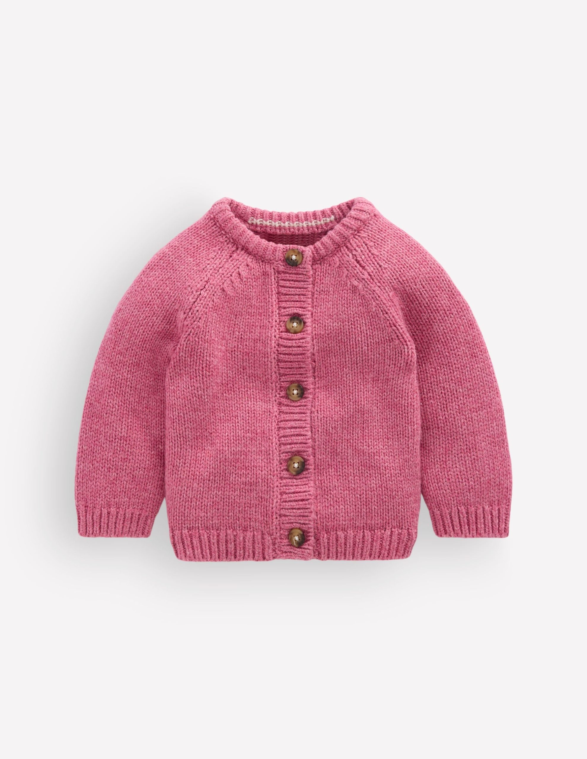 Chunky Cardigan-Pink Heather Marl - Image 2