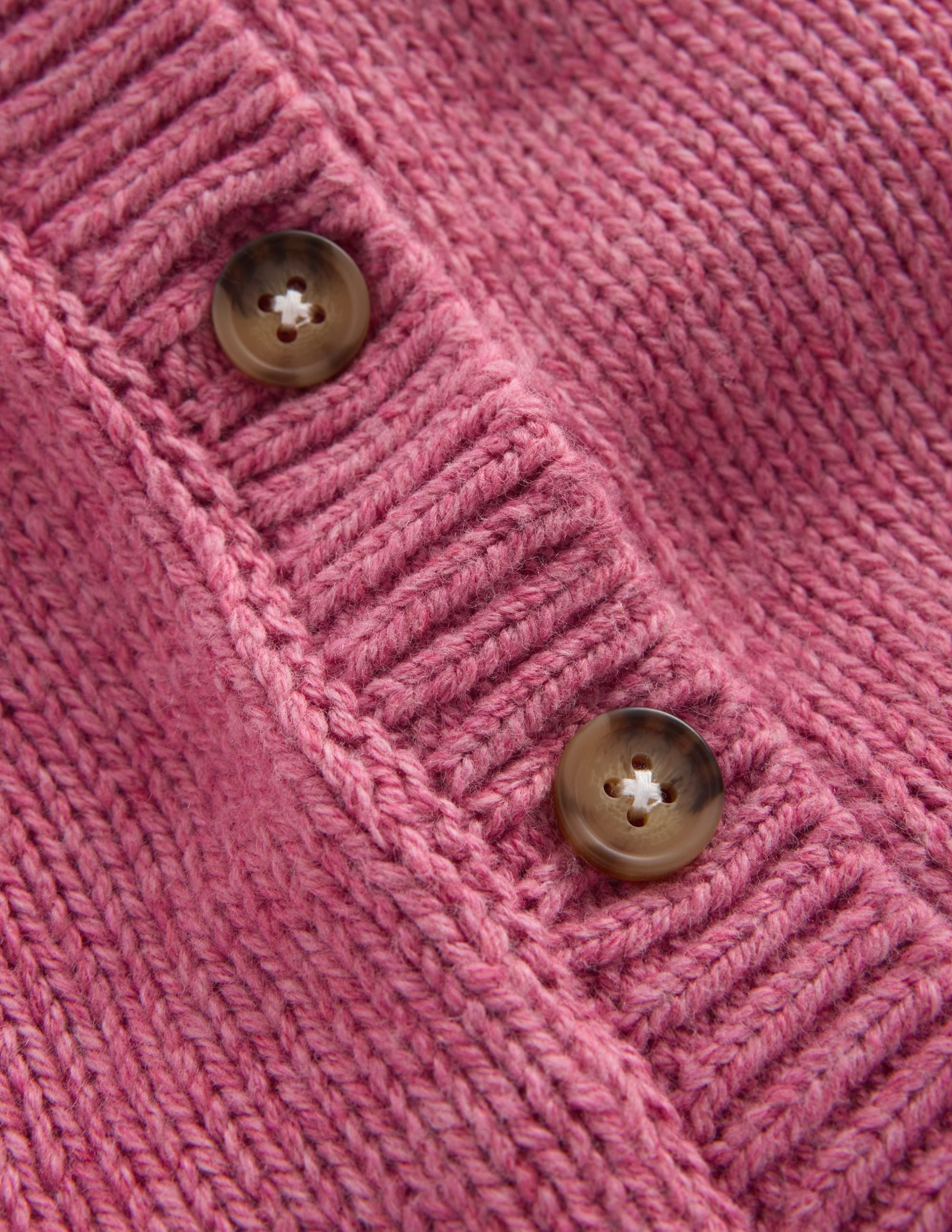 Chunky Cardigan-Pink Heather Marl - Image 4