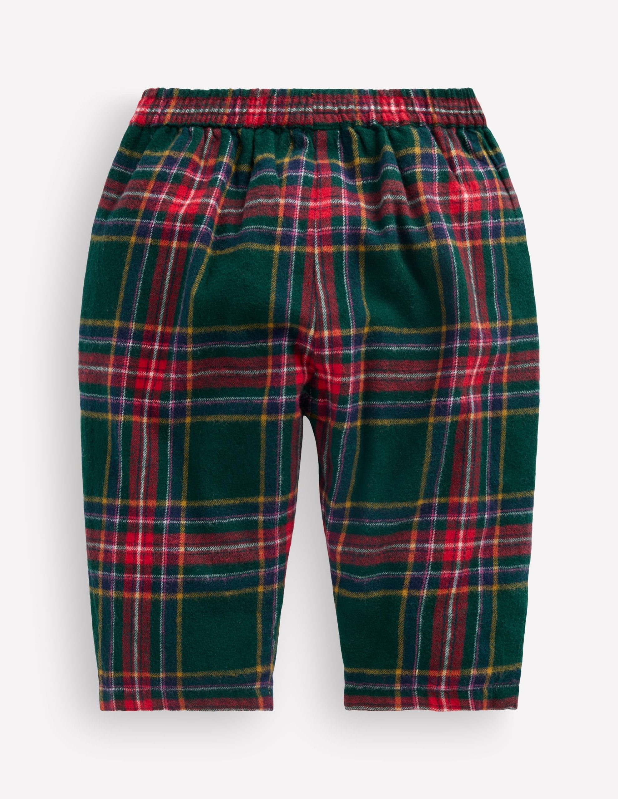 Woven Pull-on Pants-Green/Red Check - Image 2