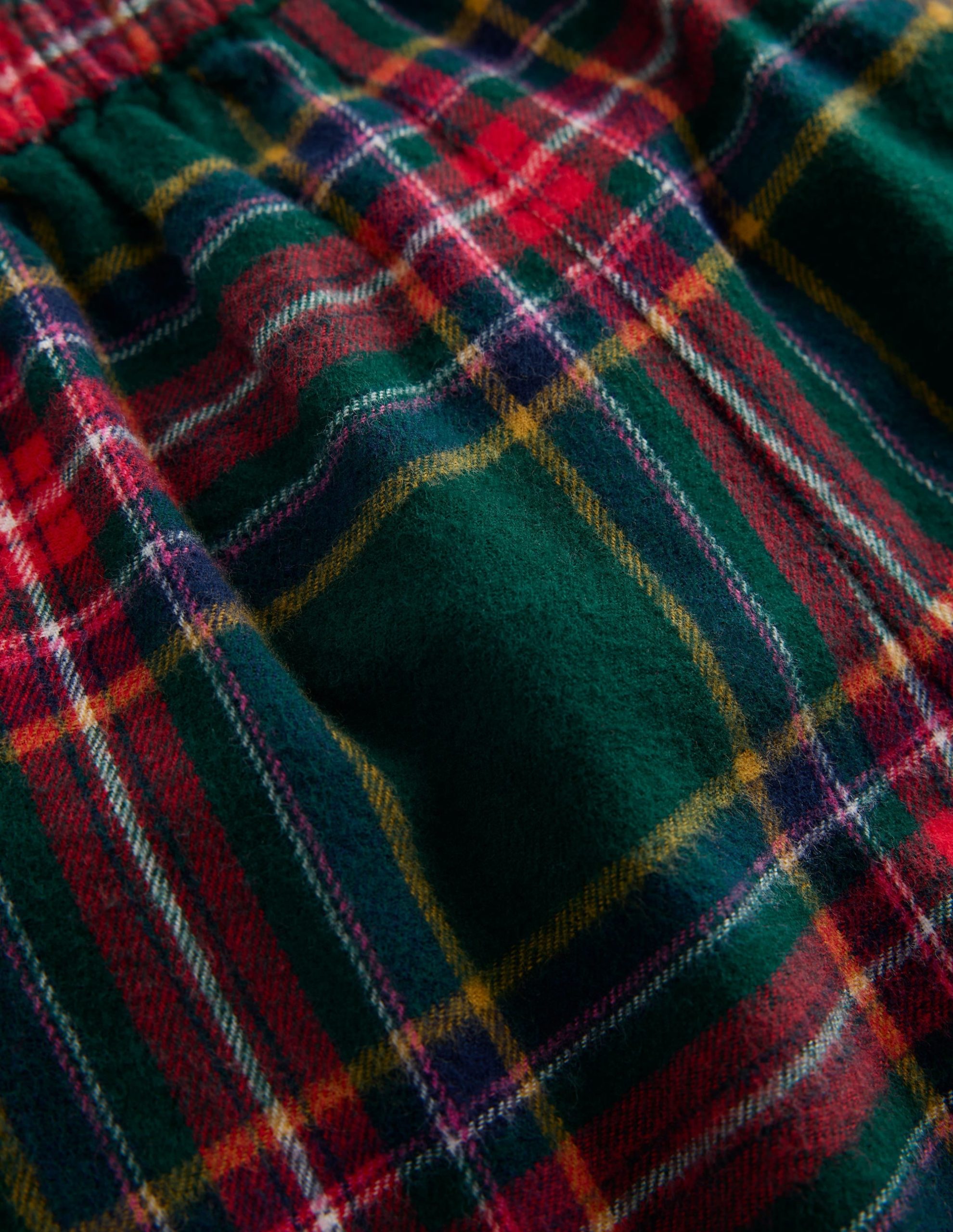 Woven Pull-on Pants-Green/Red Check - Image 3