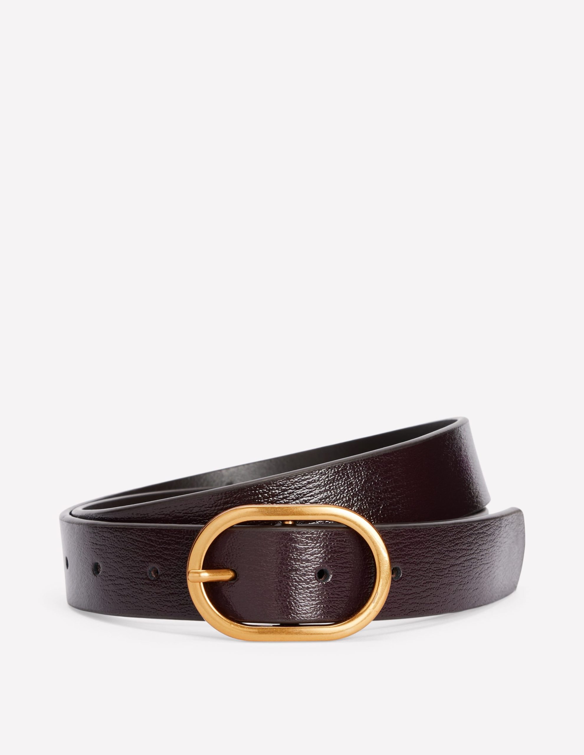 Classic Leather Belt-Oxblood - Image 2