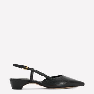 Mini Block Sling Backs-Black