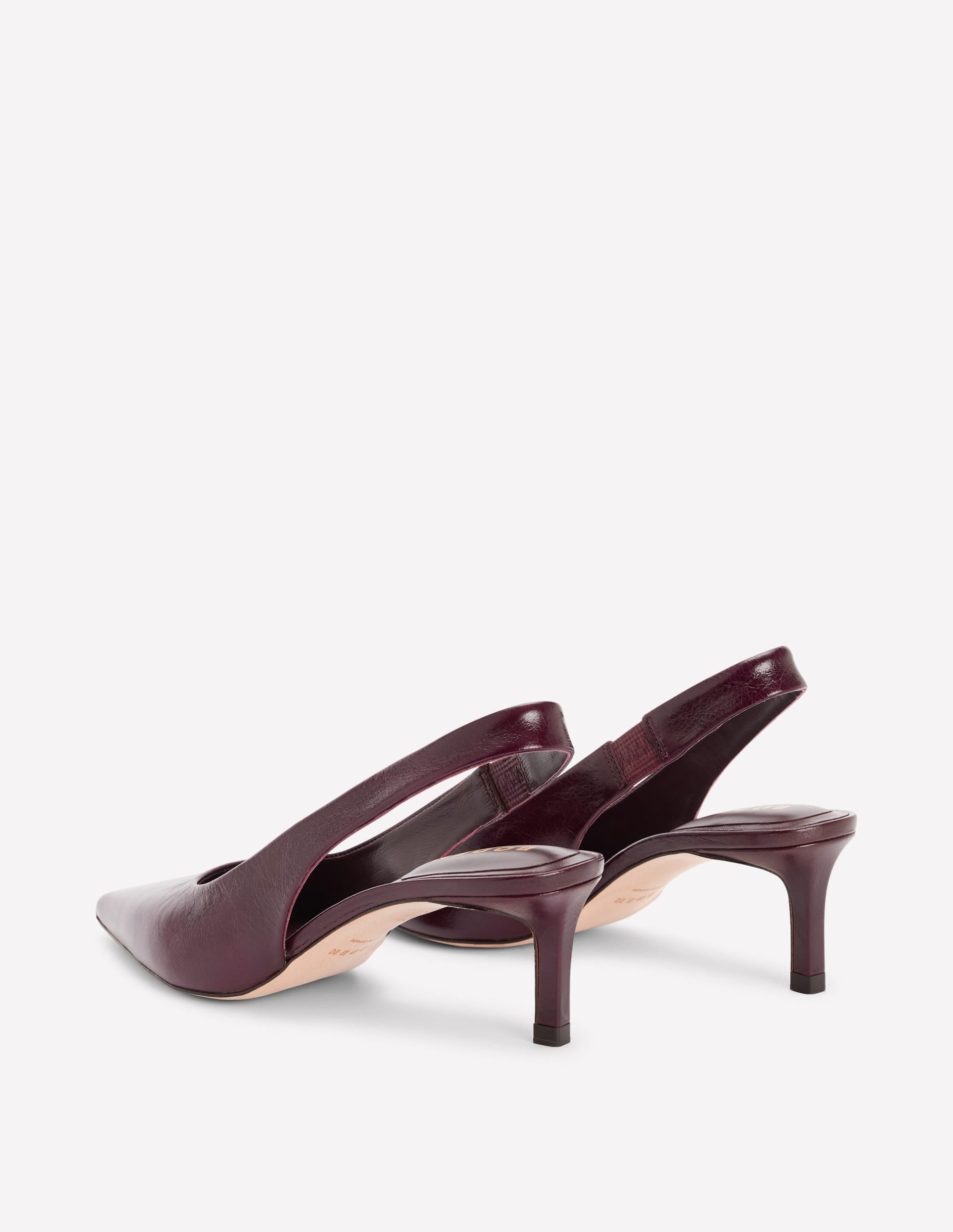 Hope Slingback Heels-Wine - Image 6