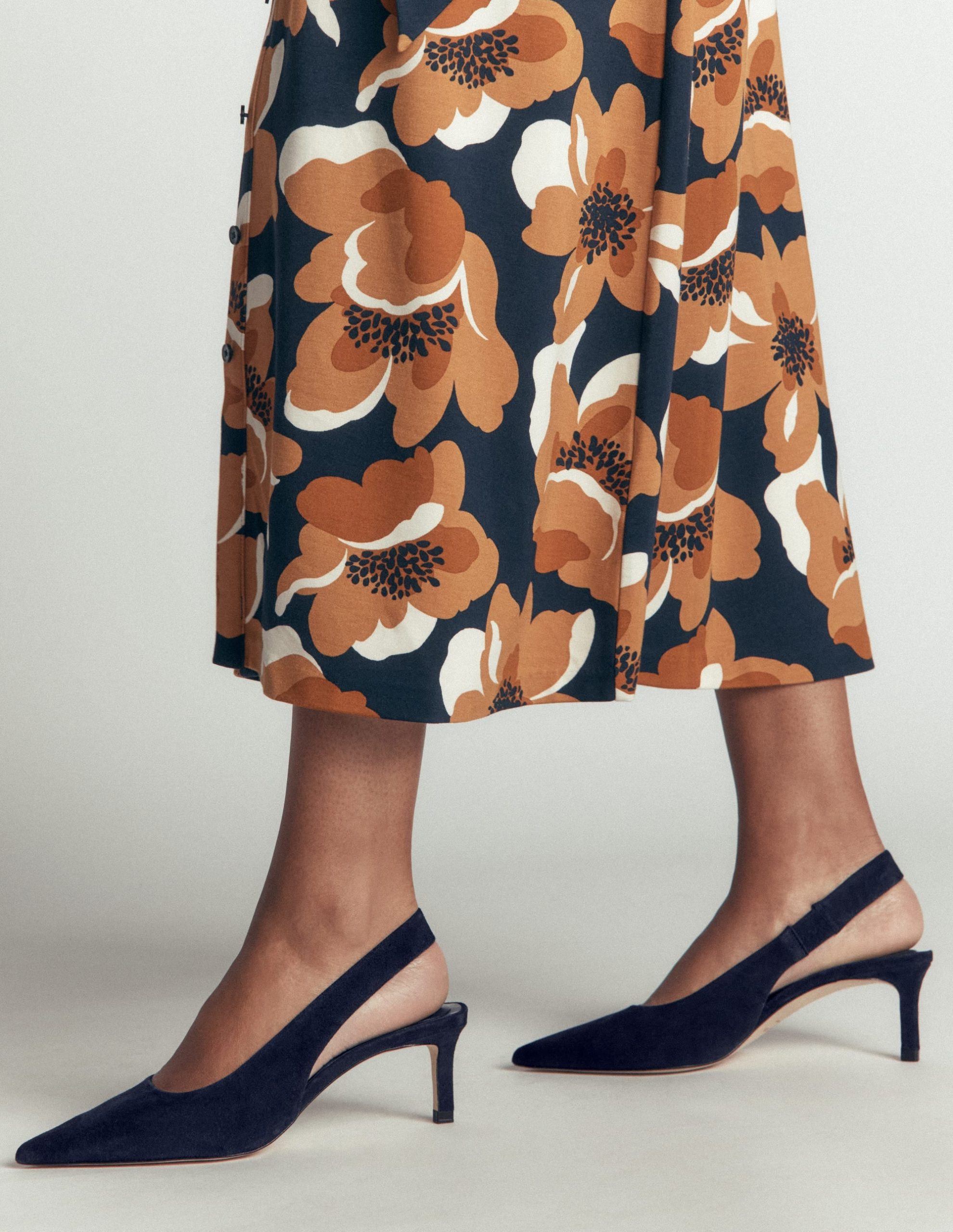 Hope Slingback Heels-Dark Navy - Image 2