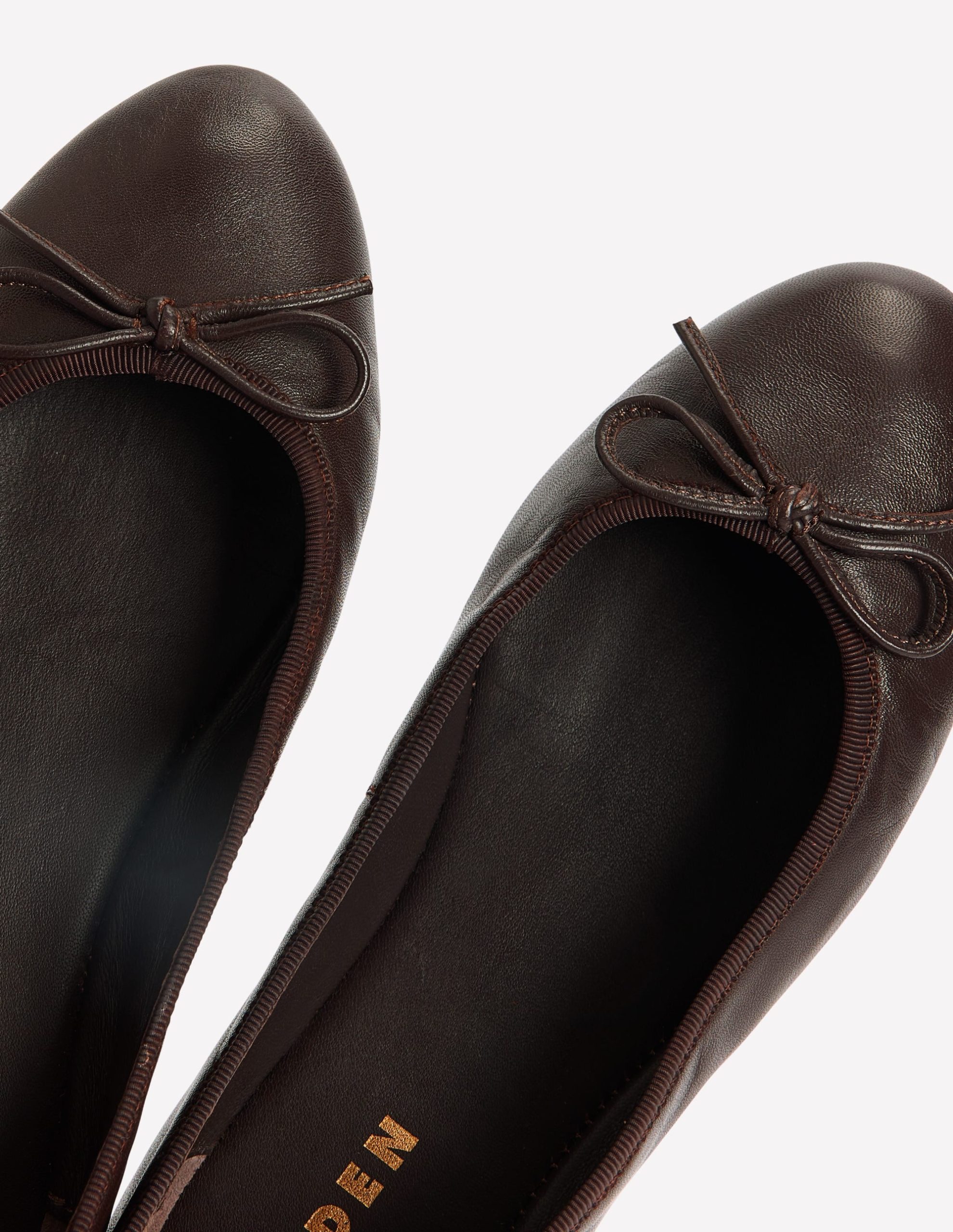 Patti Round Toe Ballet Flats-Bitter Chocolate - Image 4