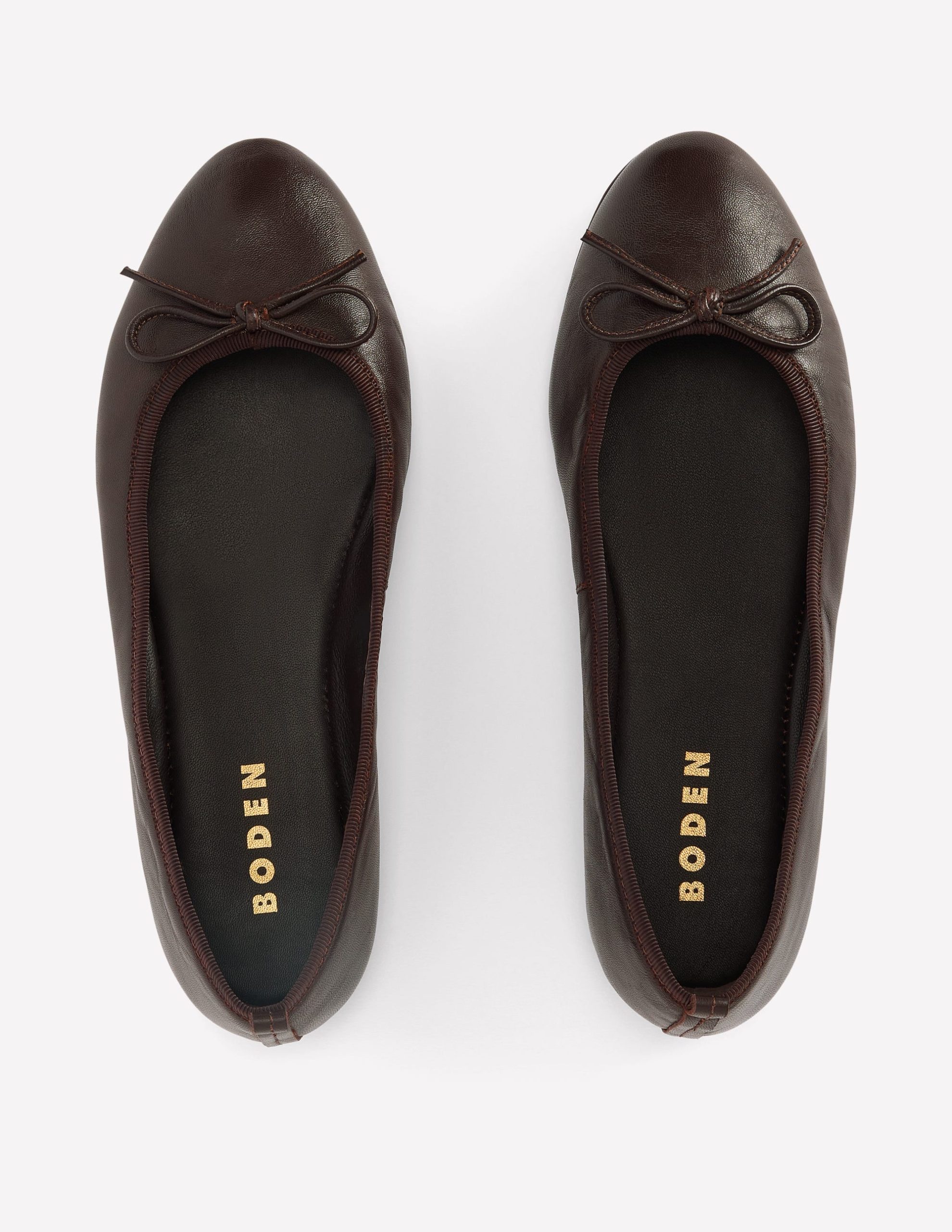 Patti Round Toe Ballet Flats-Bitter Chocolate - Image 5