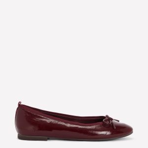 Patti Round Toe Ballet Flats-Oxblood