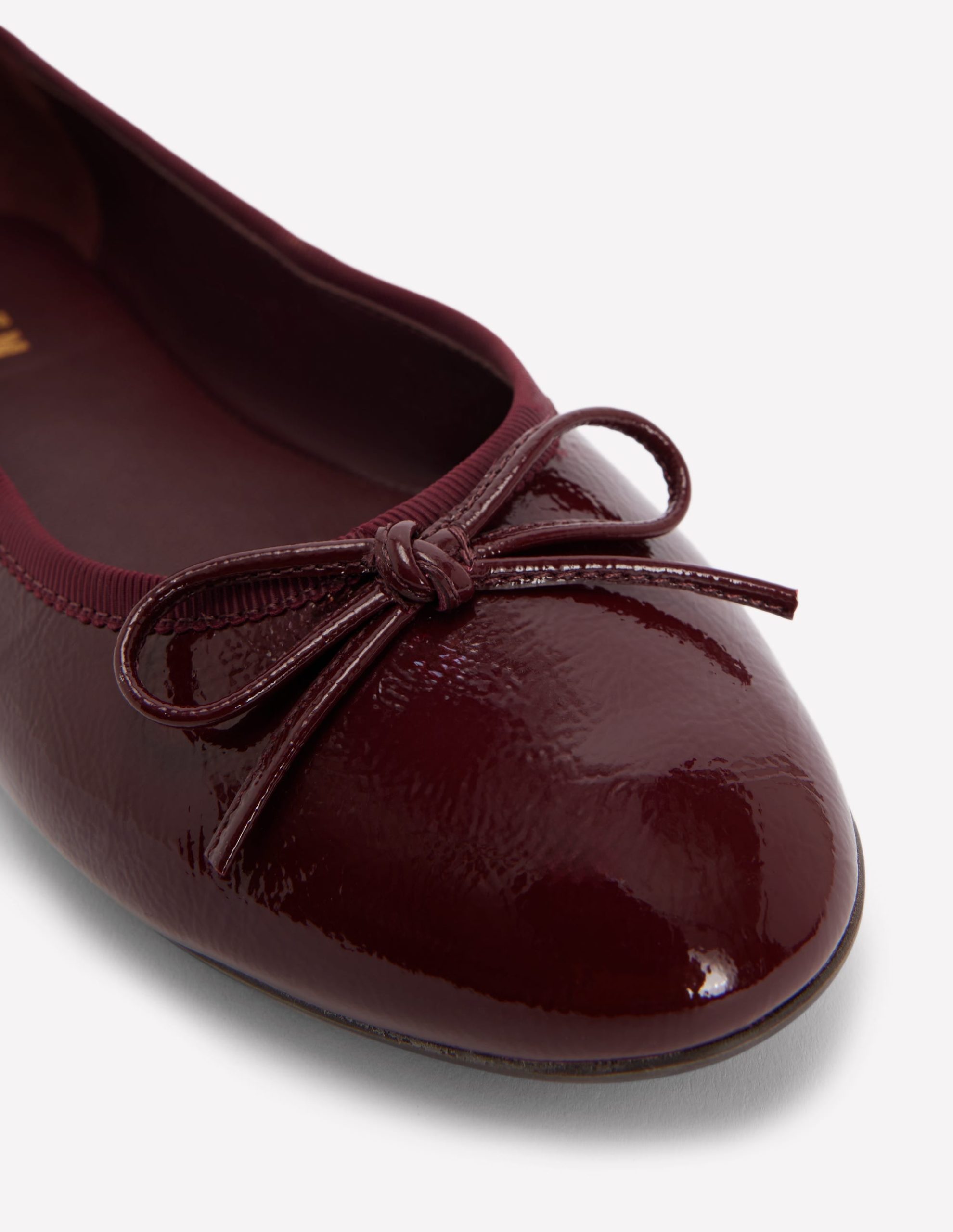 Patti Round Toe Ballet Flats-Oxblood - Image 4